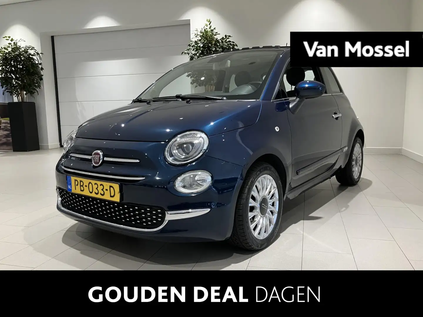 Fiat 500 0.9 TwinAir Turbo Lounge 80 PK | Panoramadak | Blu Bleu - 1