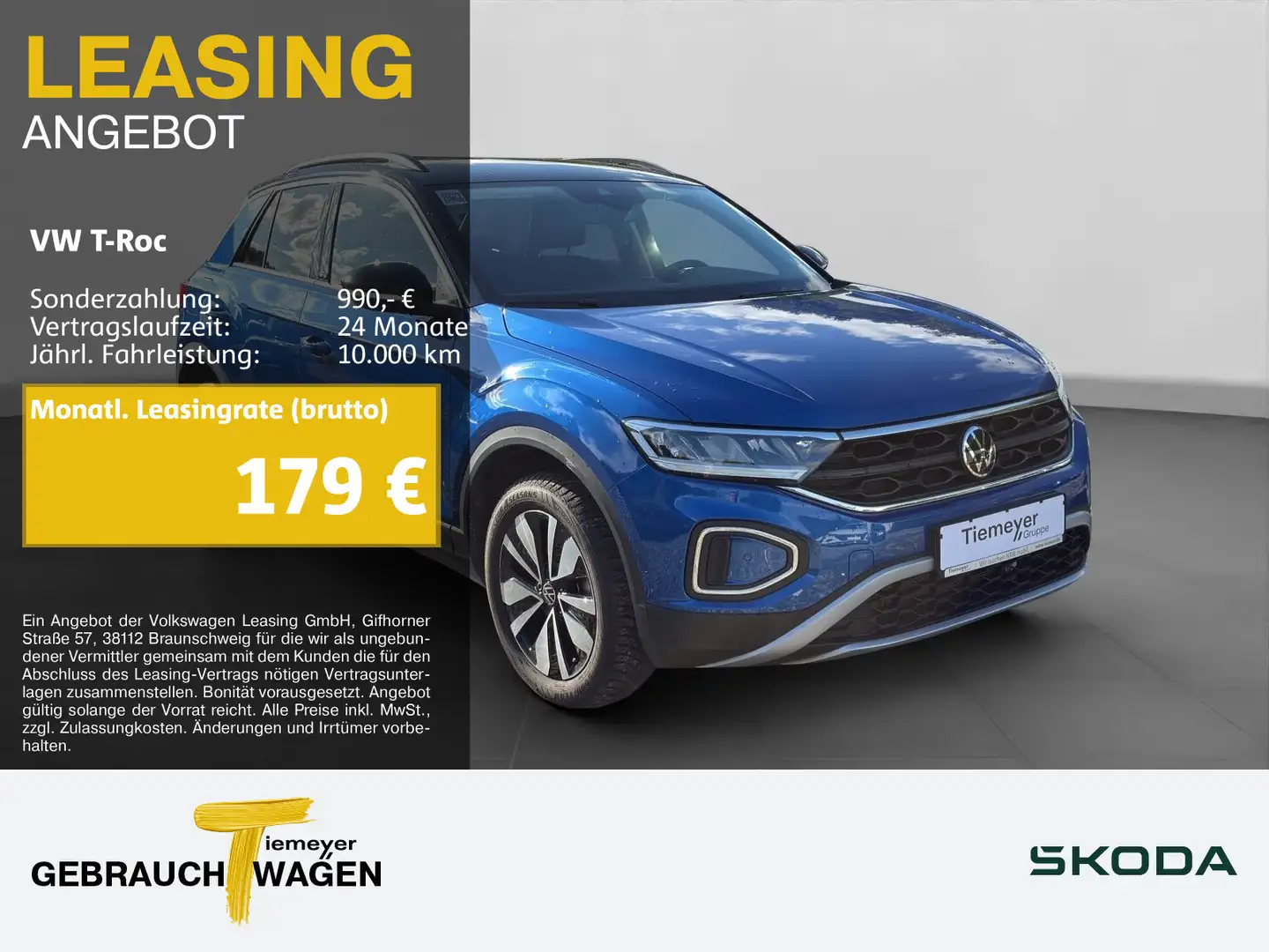 Volkswagen T-Roc 1.5 TSI MOVE NAVI LED PDC SITZHZ Blauw - 1