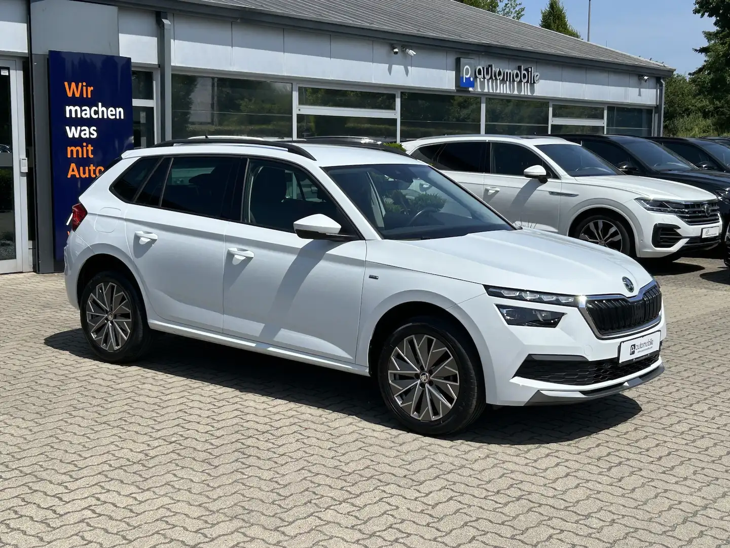 Skoda Kamiq 1.0 TSI DSG Clever*LED*KLIMA*PDC*SH*DAB* Wit - 2