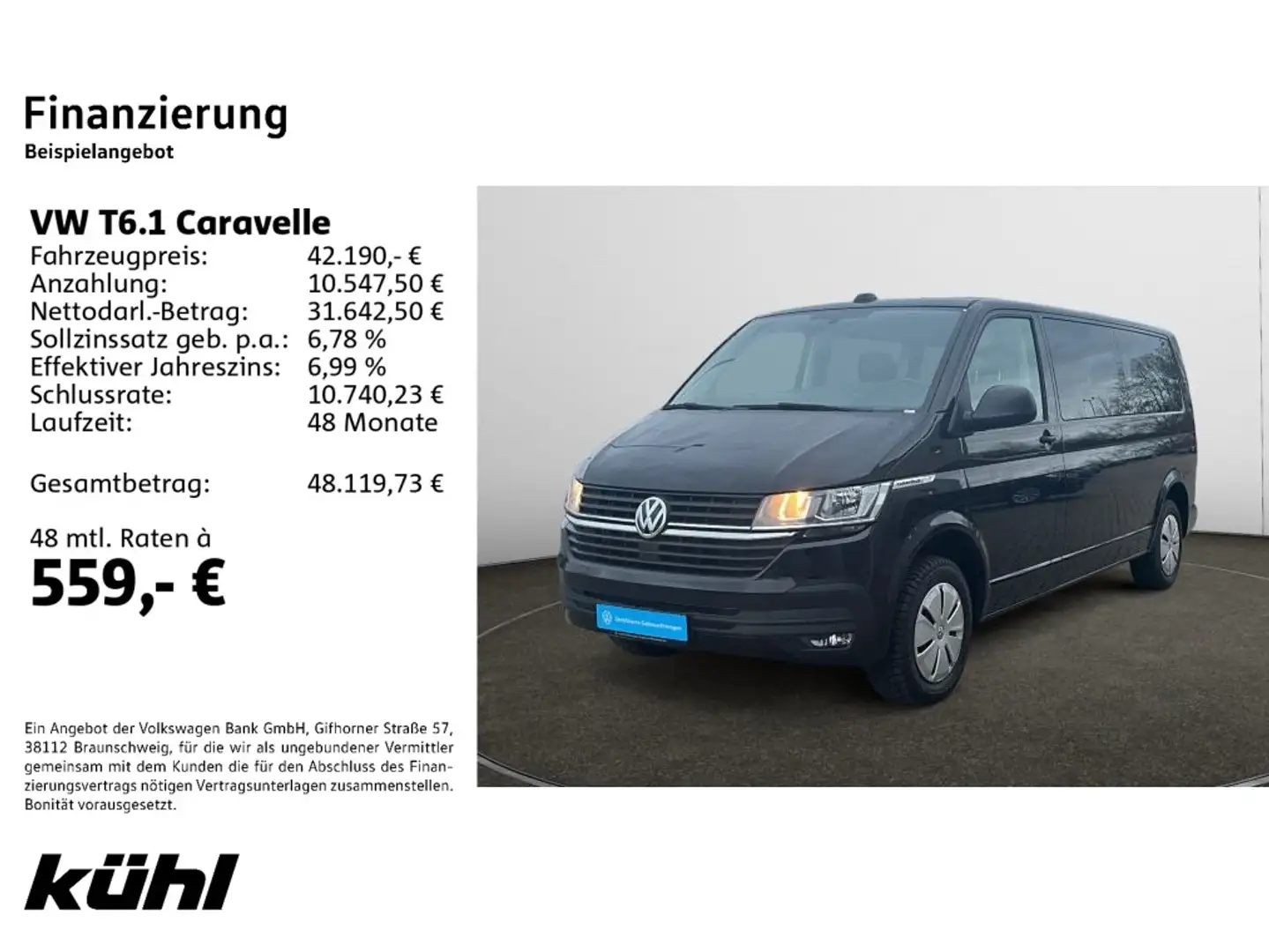 Volkswagen T6.1 Caravelle 2.0 TDI DSG 9. Sitzer LR EcoProfi Noir - 2