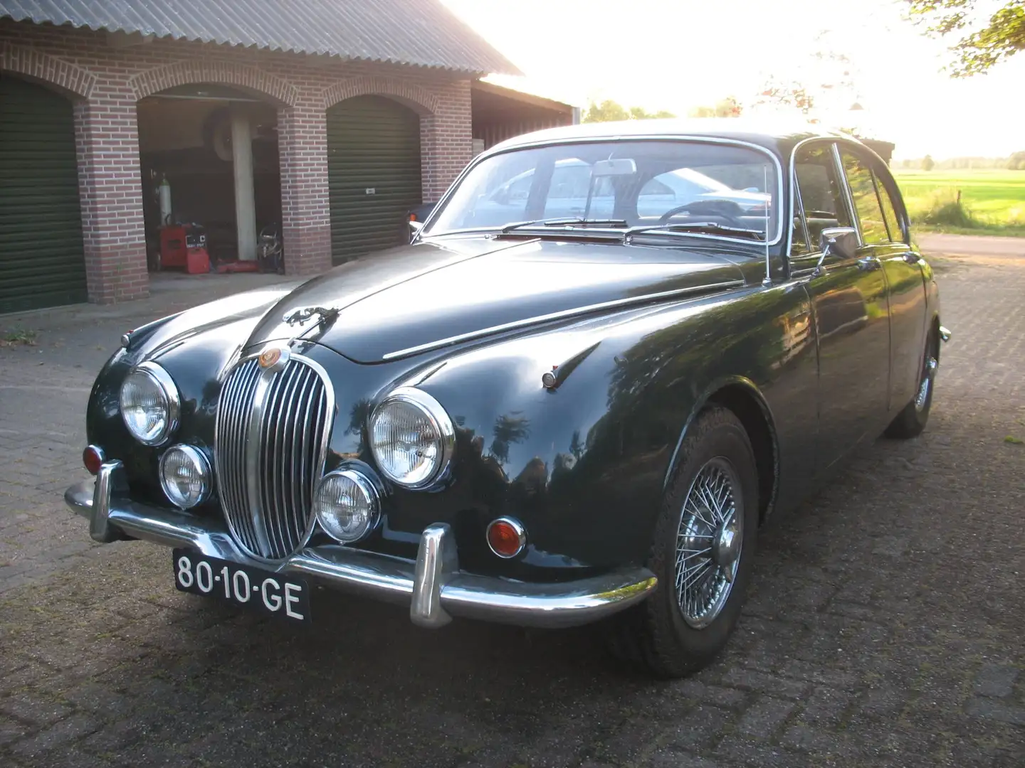 Jaguar MK II Schuifdak en overdrive Vert - 2