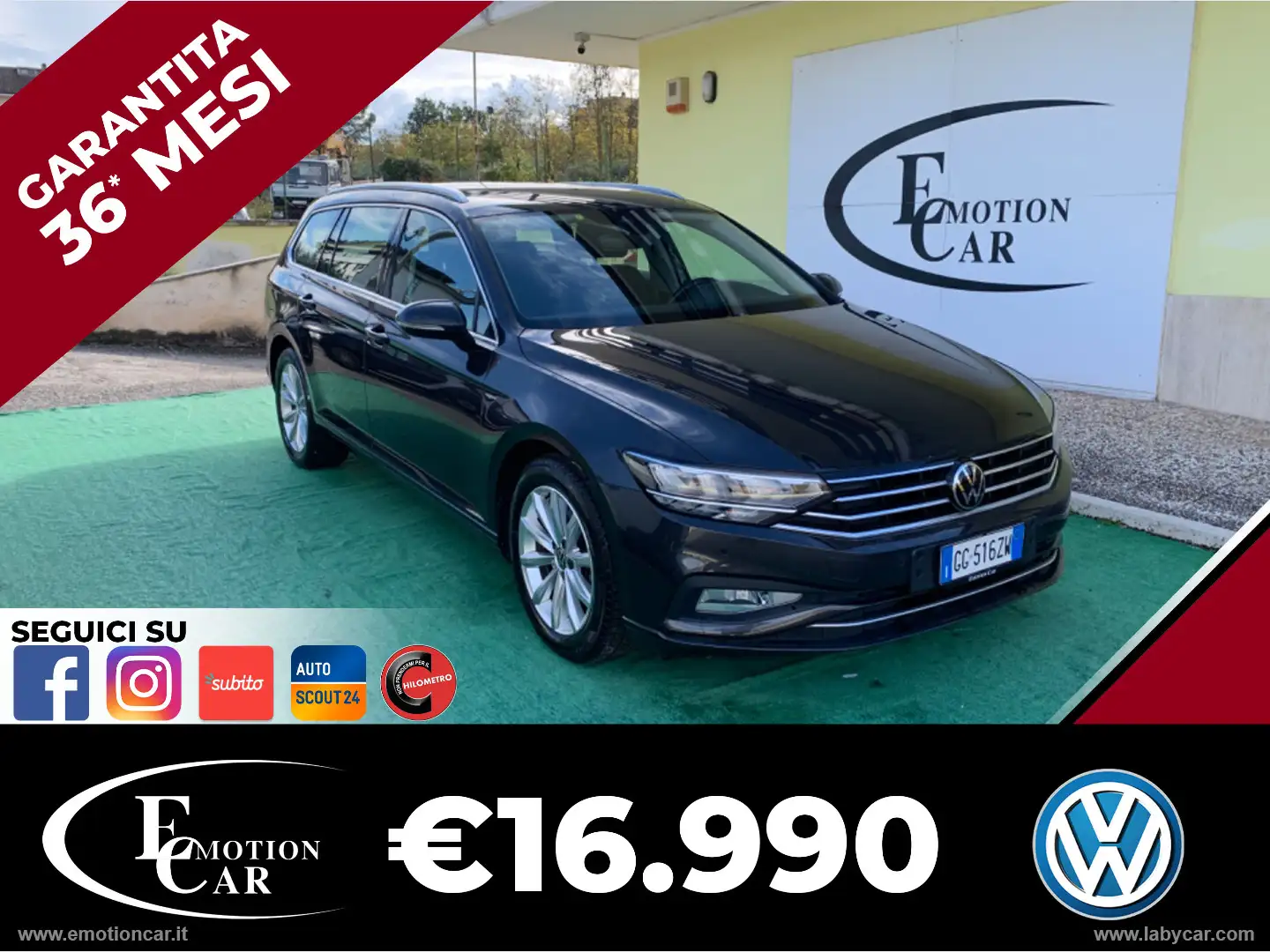 Volkswagen Passat Var. 2.0 TDI 122 CV EVO DSG Bus. - 2021 Grigio - 1