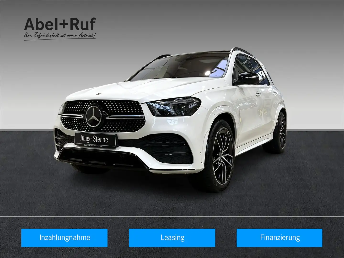 Mercedes-Benz GLE 400 d 4M AMG+DISTR+NIGHT+Burme+StHz+AHK+360° Weiß - 1