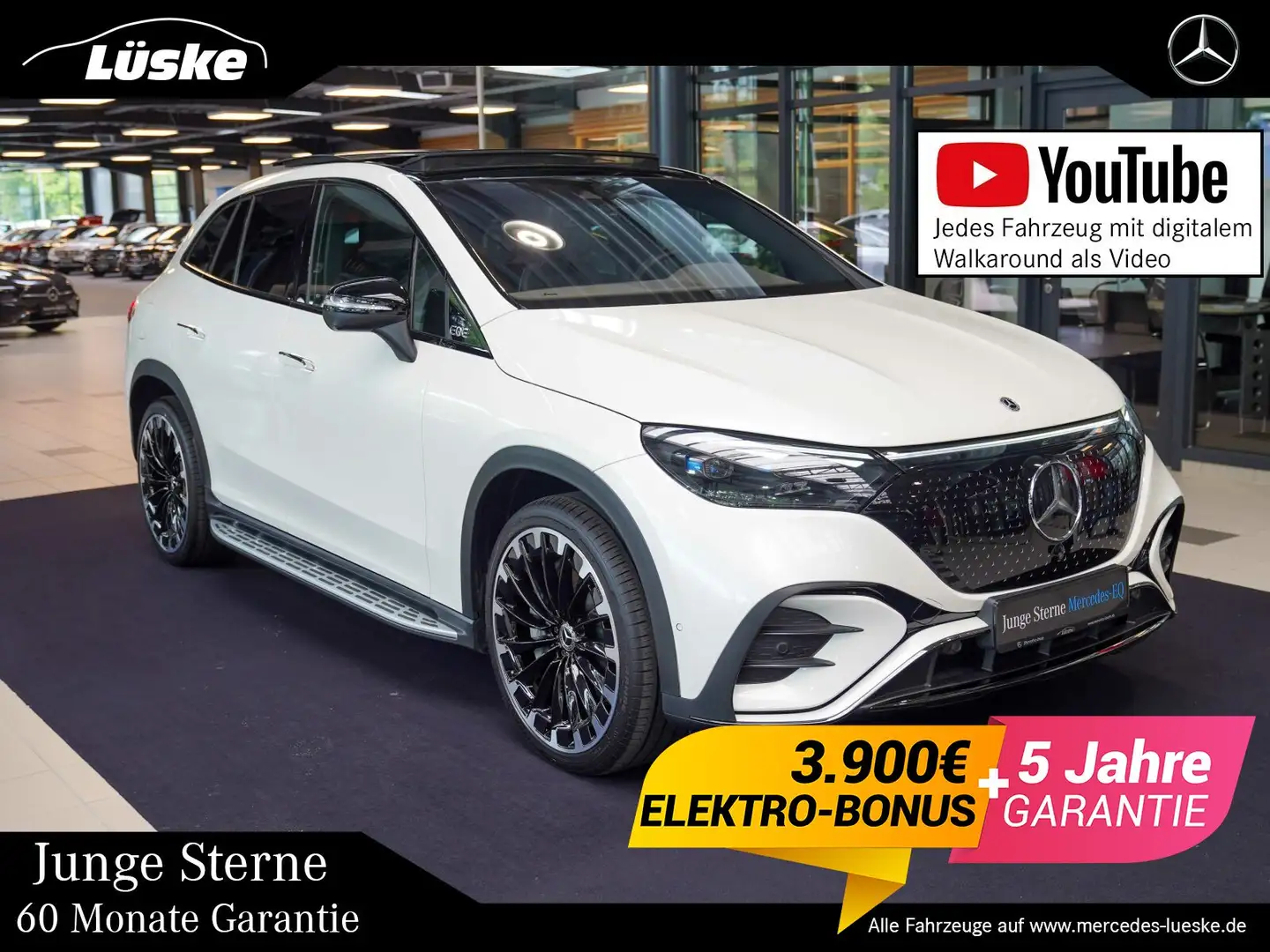 Mercedes-Benz EQE 500 EQE 500 4M 500 AMG Line Night Carbon HYPERSCREEN Biały - 1