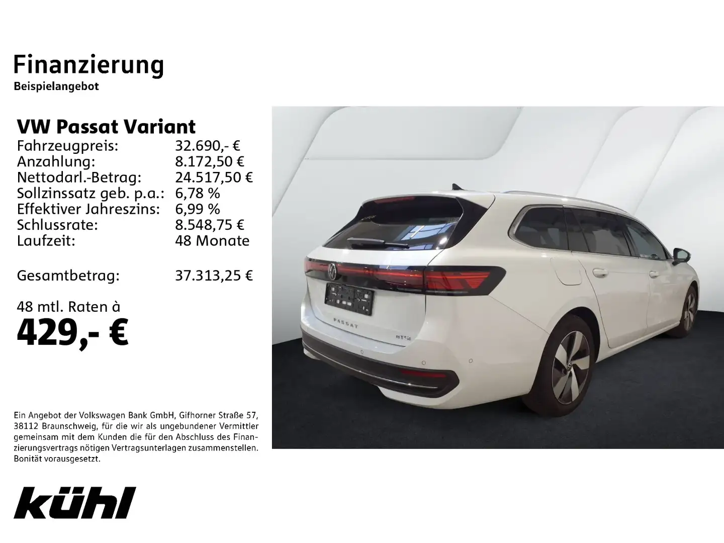 Volkswagen Passat Variant 1.5 eTSI DSG Business LED/ACC/360 Weiß - 2