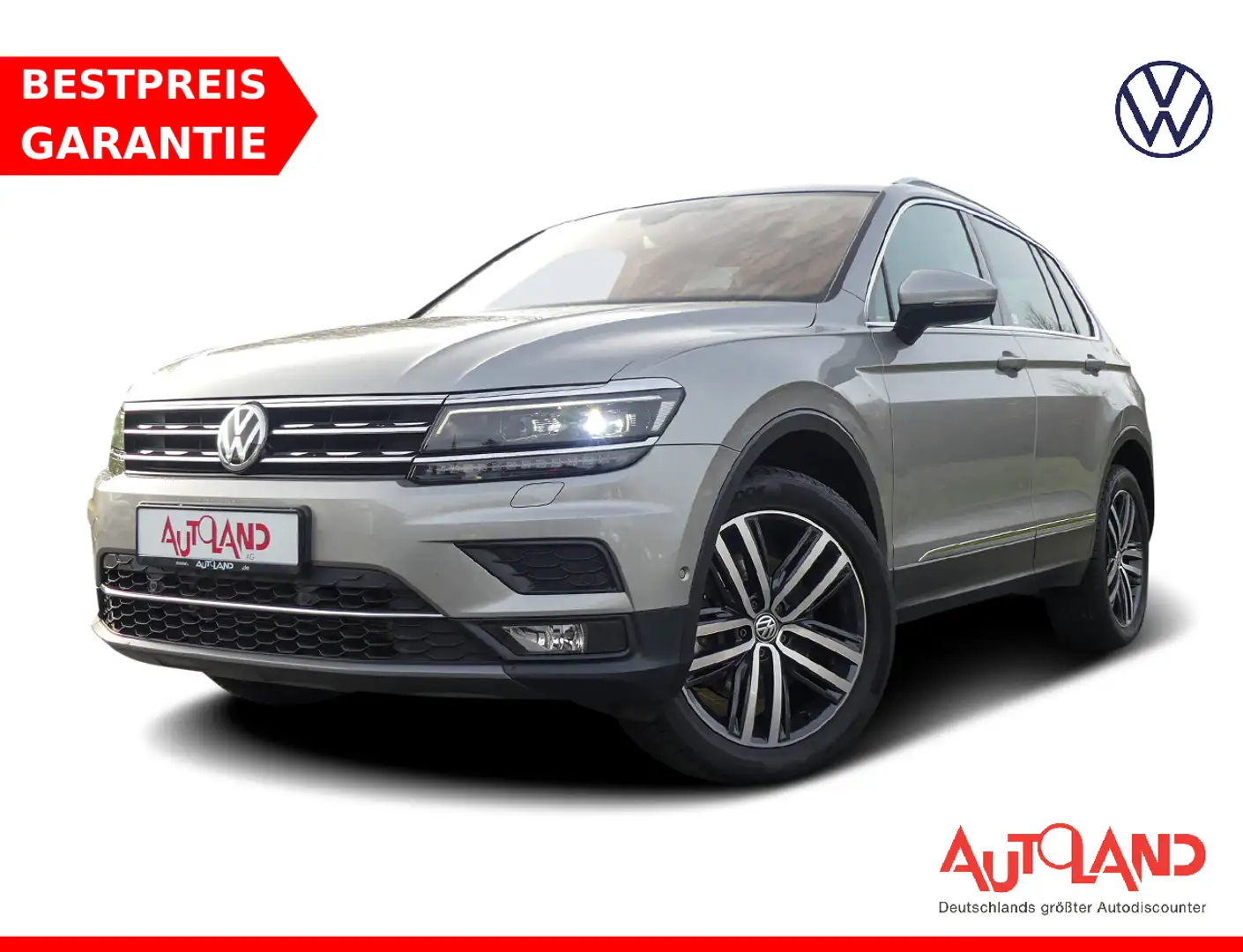 Volkswagen Tiguan 2.0 Highline 4Motion LED Navi Head-Up ACC Grau - 1