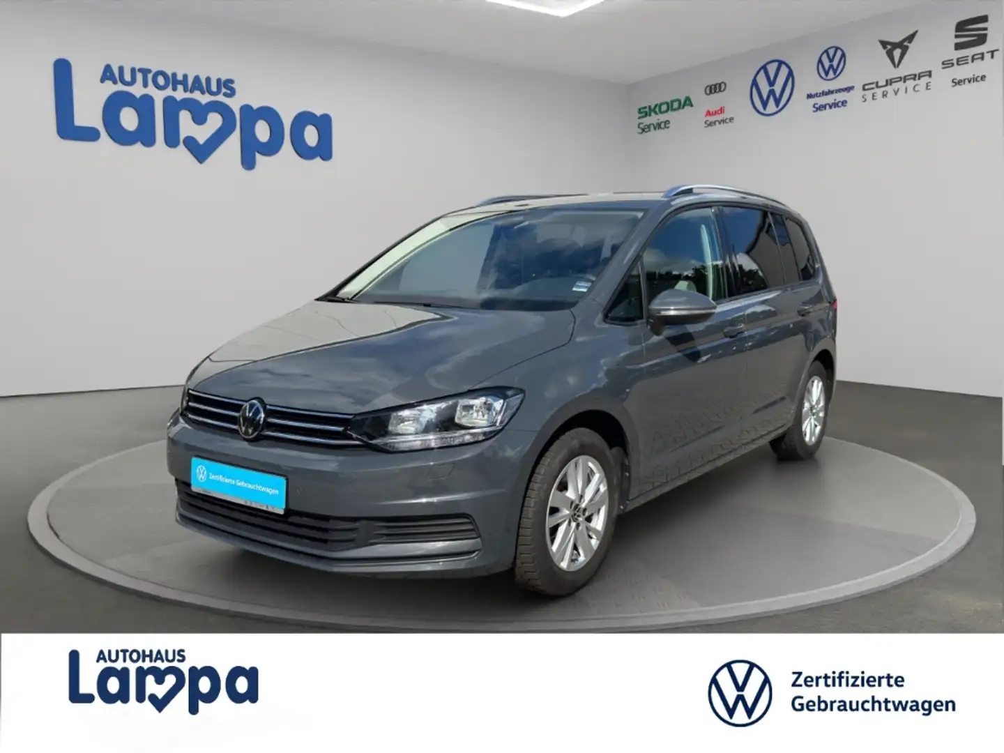 Volkswagen Touran Comfortline 1.5 TSI DSG NAV,ACC,RFK,SHZ Grau - 1