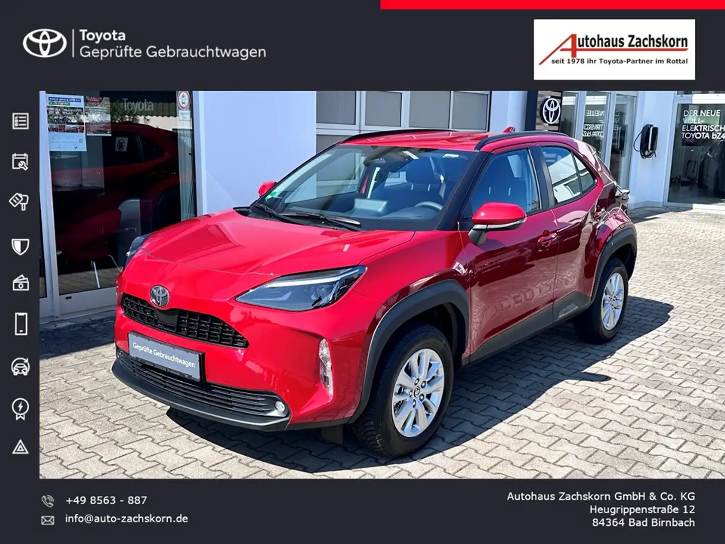 Toyota Yaris Cross - 1,5 l 4x2 Hybrid 116 Comfort *Allwetterreifen* Rot - 1