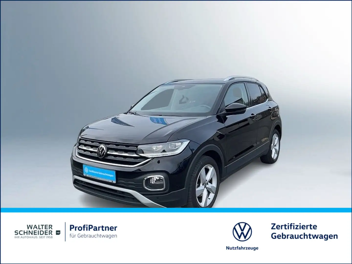 Volkswagen T-Cross 1.0 TSI Style Navi LED SHZ Nero - 1