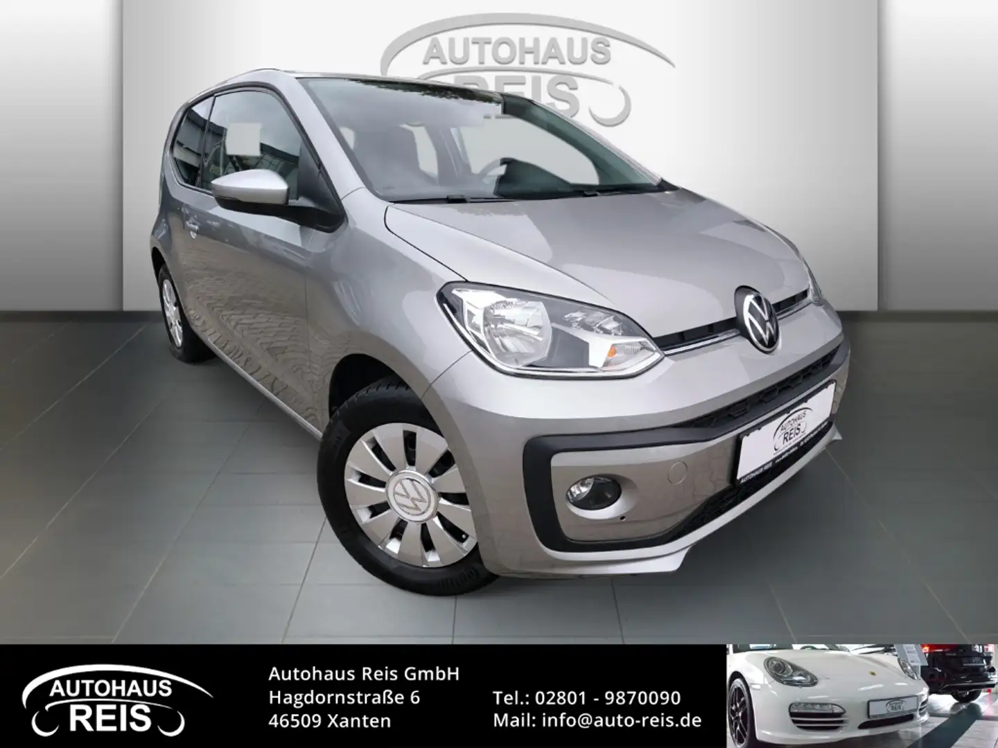 Volkswagen up! 1.0 Sitzheizung DAB+ Klimaanlage AUX Silber - 1