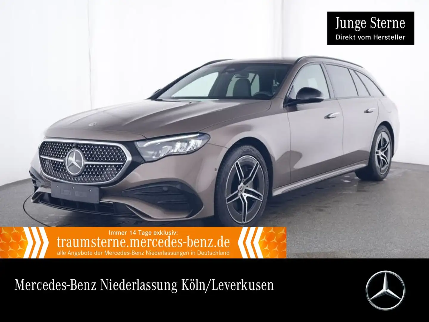 Mercedes-Benz E 300 de T Hybrid AMG Distr. LED AHK Night Kamera Brun - 1