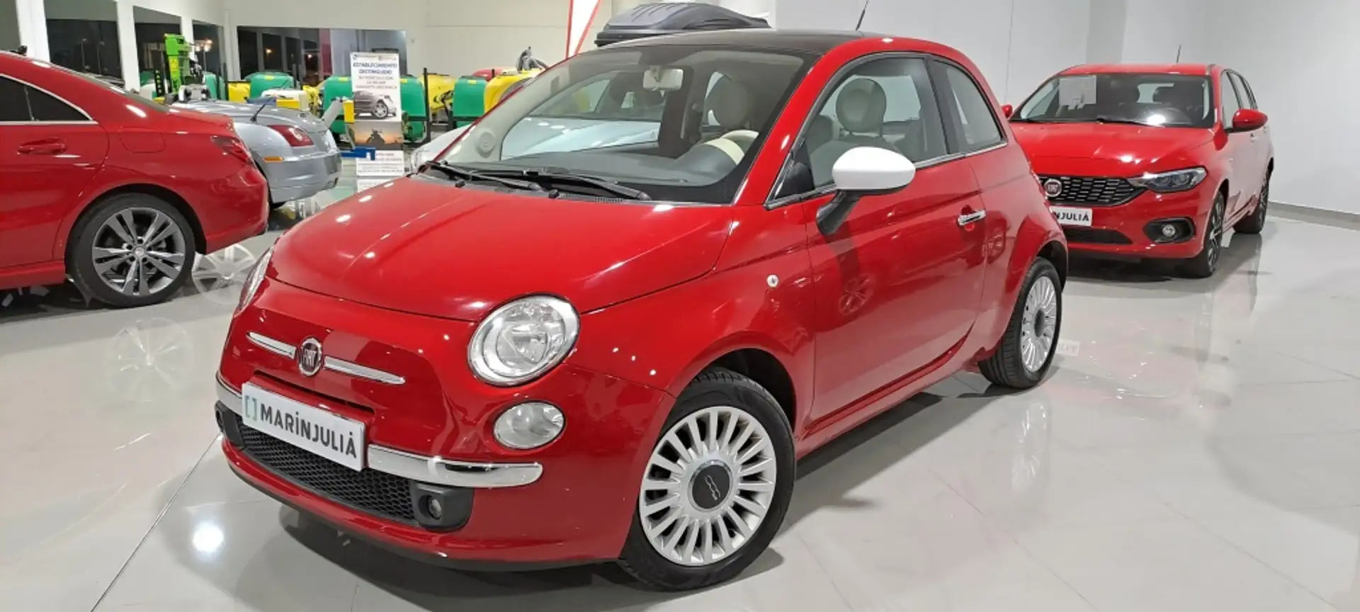 Fiat 500 1.4 Lounge Rouge - 1