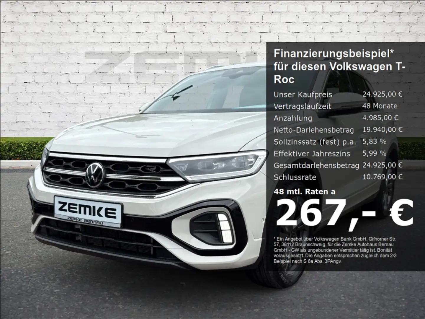 Volkswagen T-Roc 2.0 TDI R-Line Sportpaket Navi Digitales Cockpit M Grau - 1