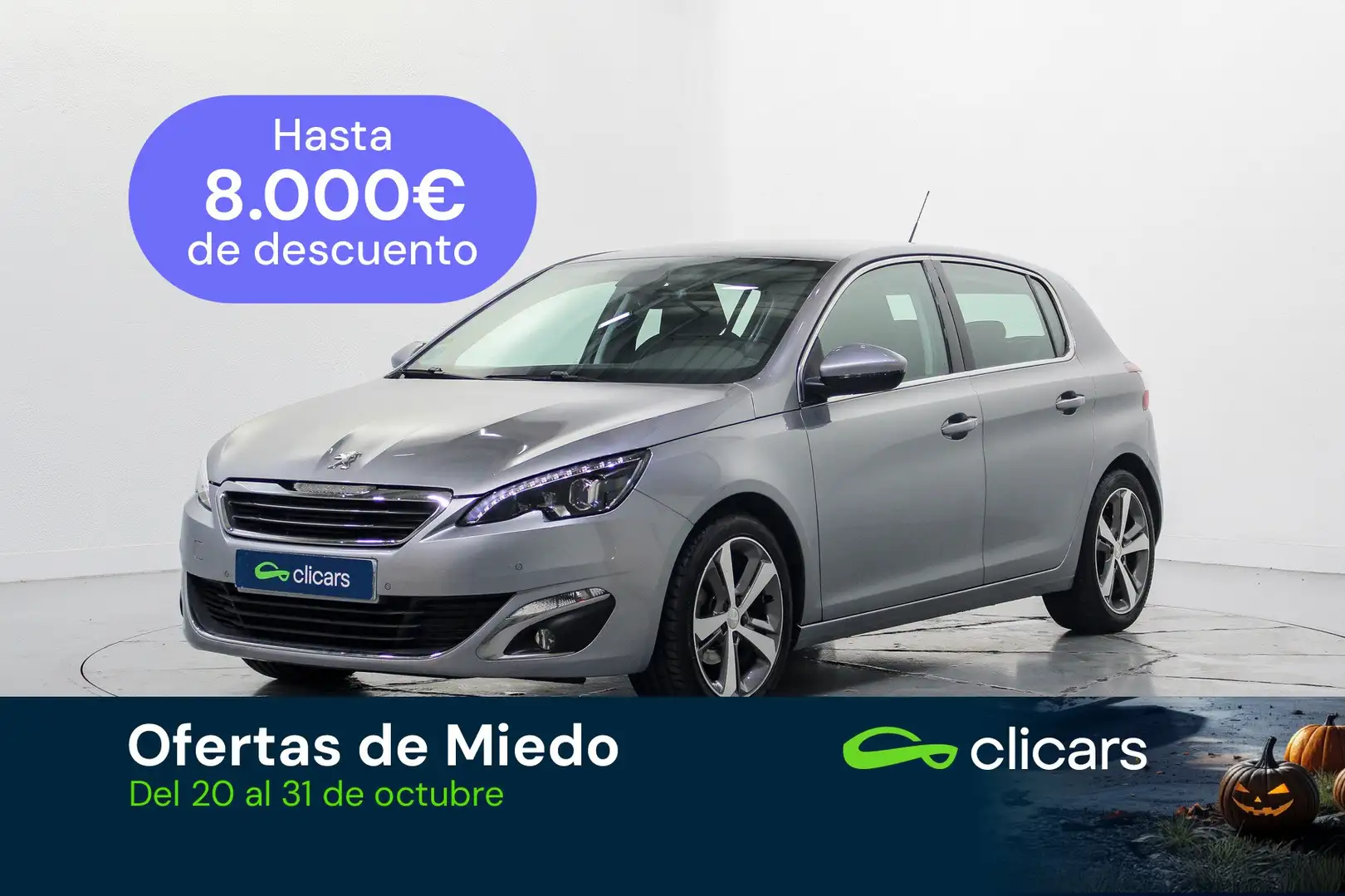 Peugeot 308 1.2 PureTech S&S Allure EAT6 130 Argent - 1