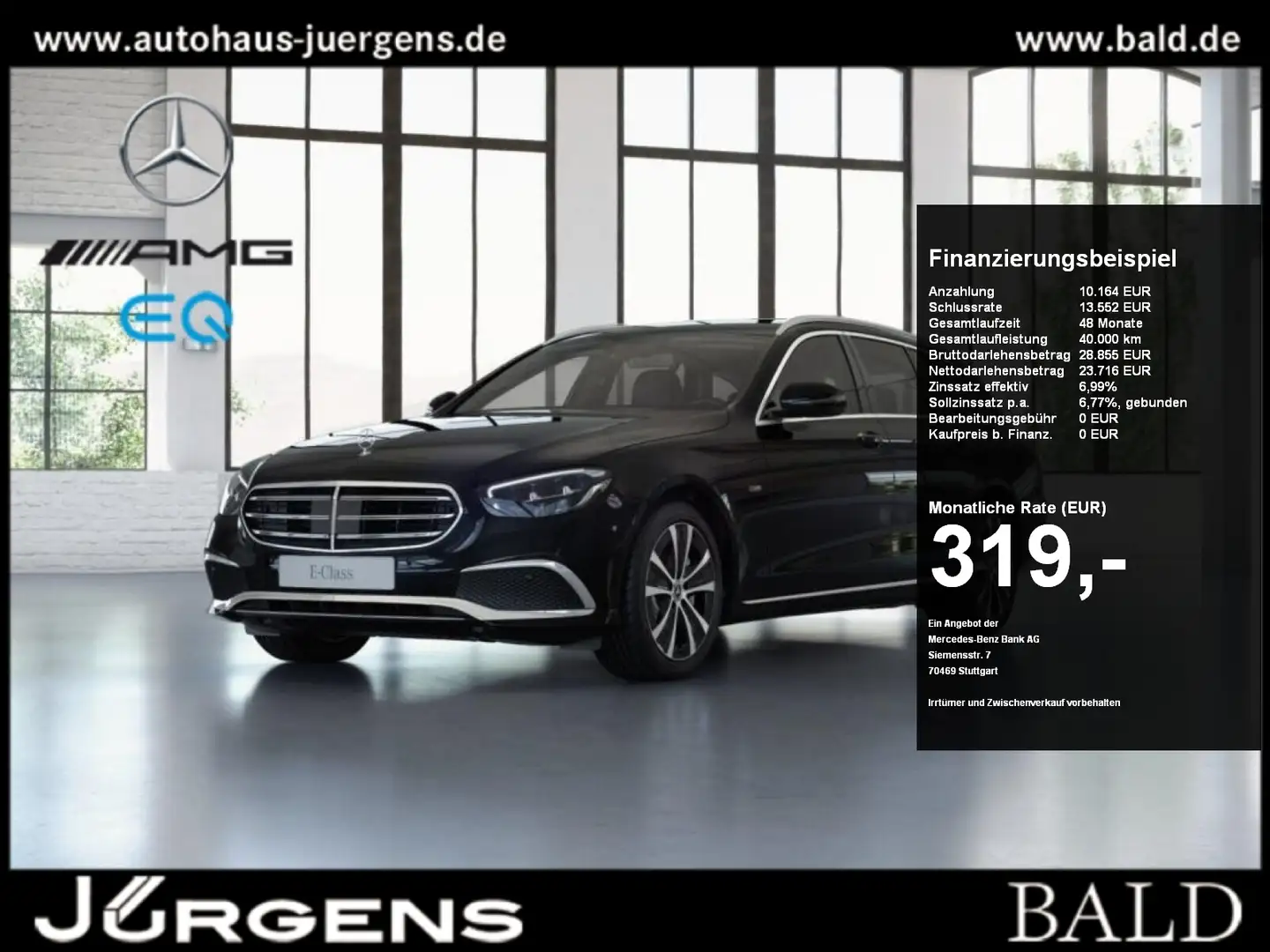 Mercedes-Benz E 300 e T Exclusive/Wide/LED/Cam/DAB/Easy-P/18" Negro - 1