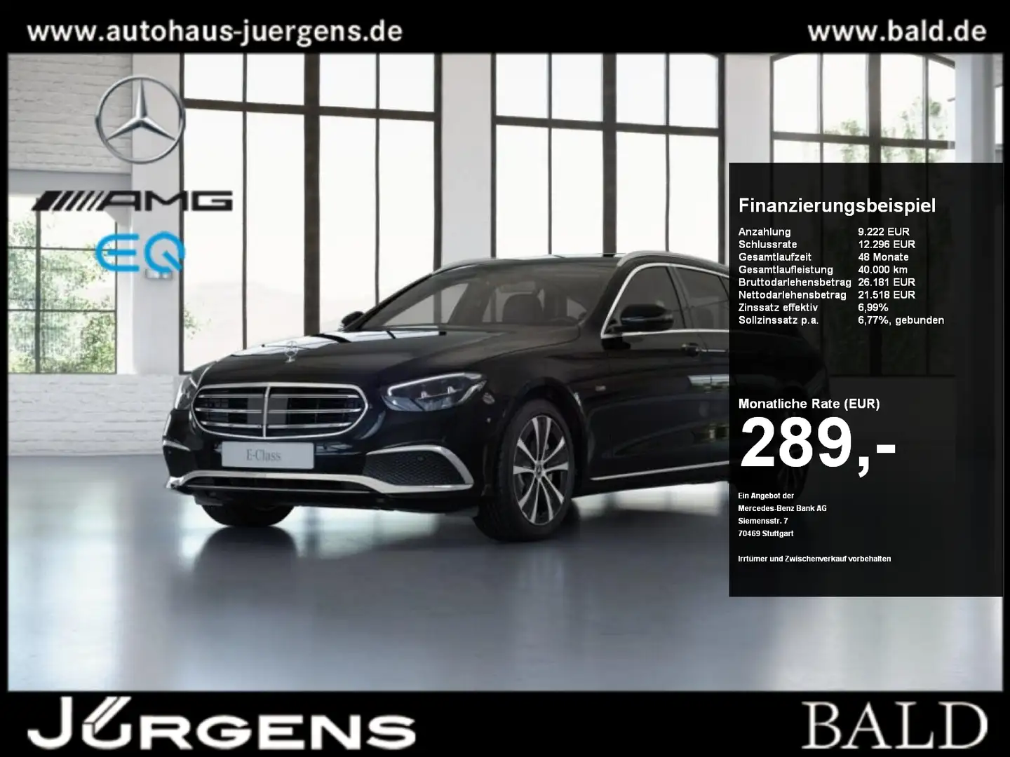 Mercedes-Benz E 300 e T Exclusive/Wide/LED/Cam/DAB/Easy-P/18" Negru - 1