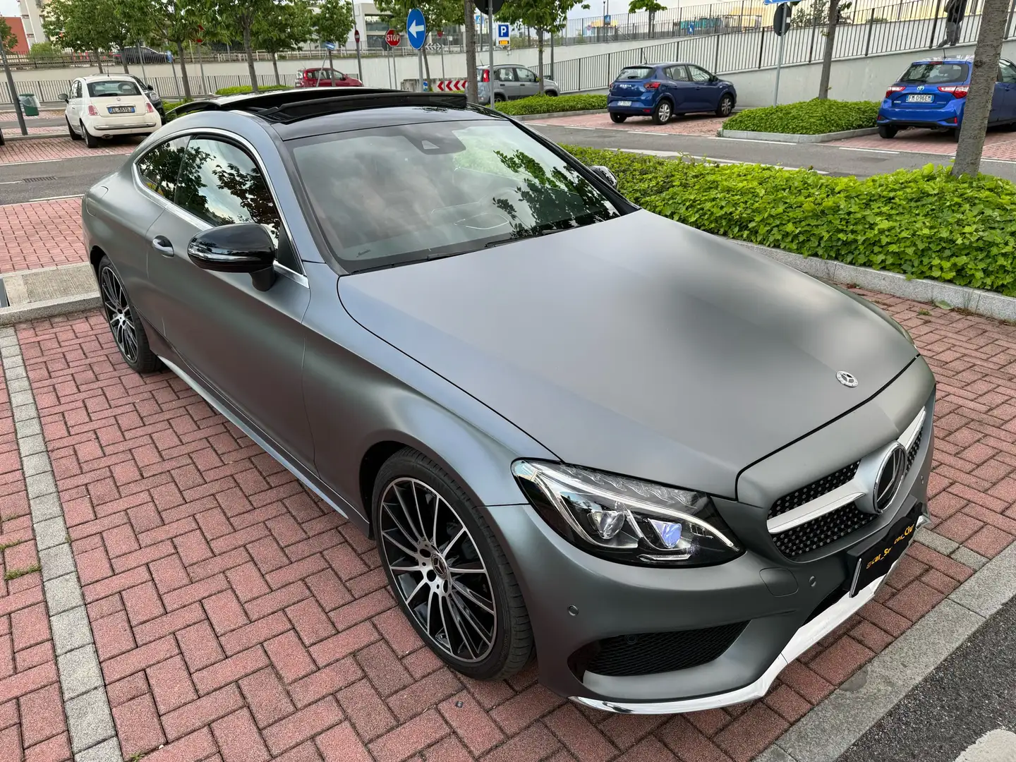 Mercedes-Benz C 250 Coupe d Premium AMG auto Grigio - 2