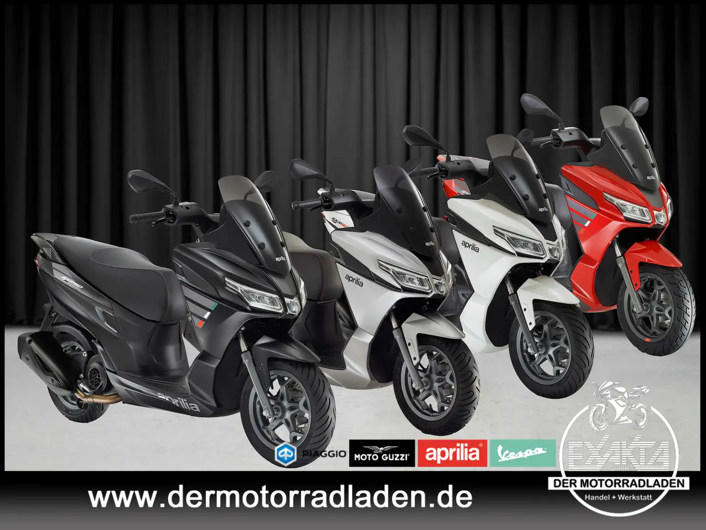 Aprilia SXR 50 4x Farben ab 0% eff. Zins Rot - 1