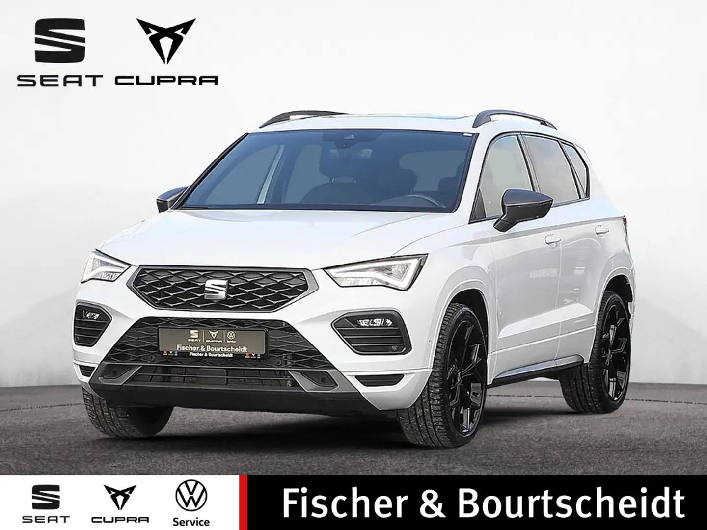 SEAT Ateca 2.0 TDI FR 4Drive DSG NAVI PANO AHK STD Weiß - 1