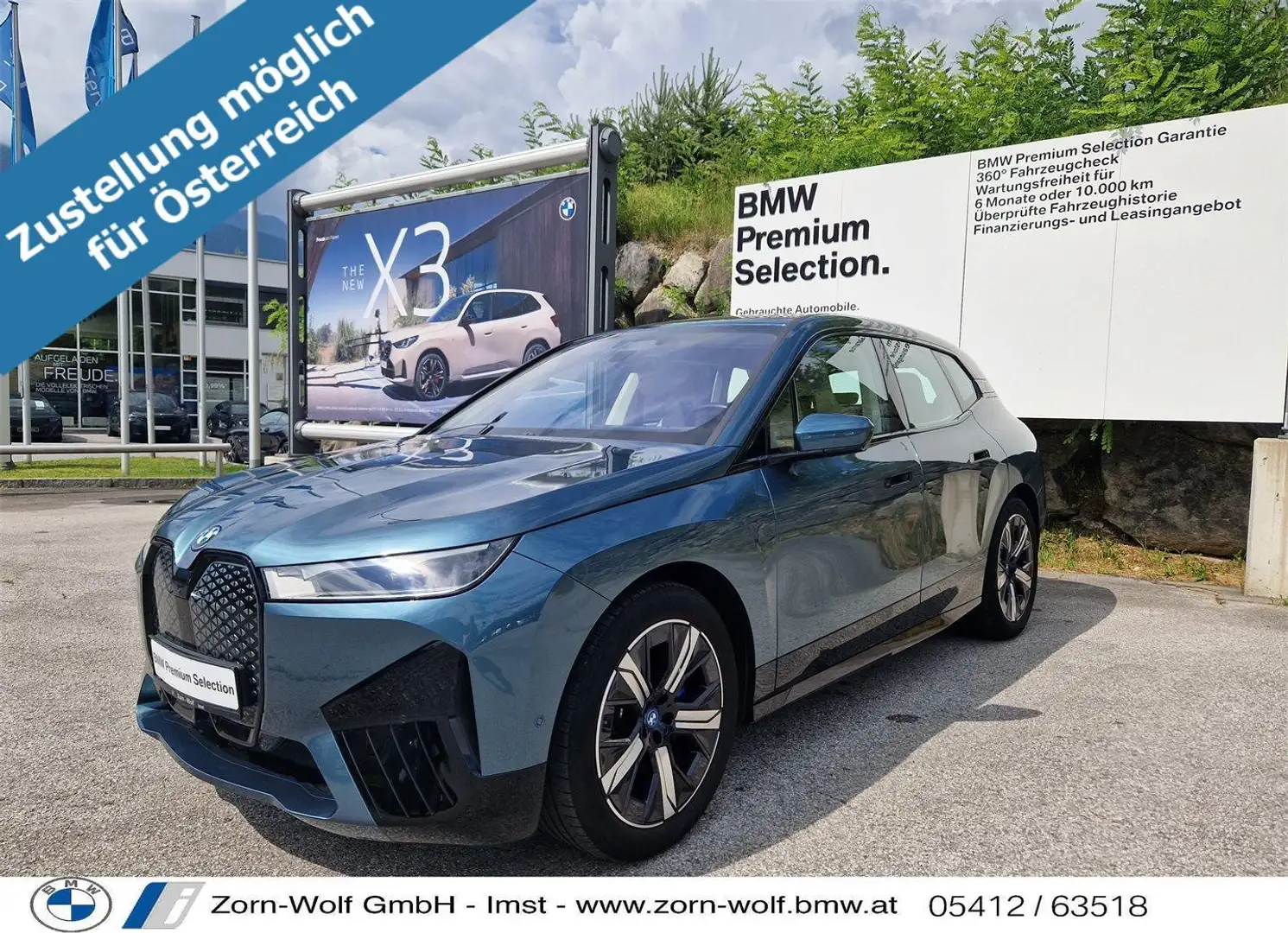 BMW iX xDrive40 Blauw - 1