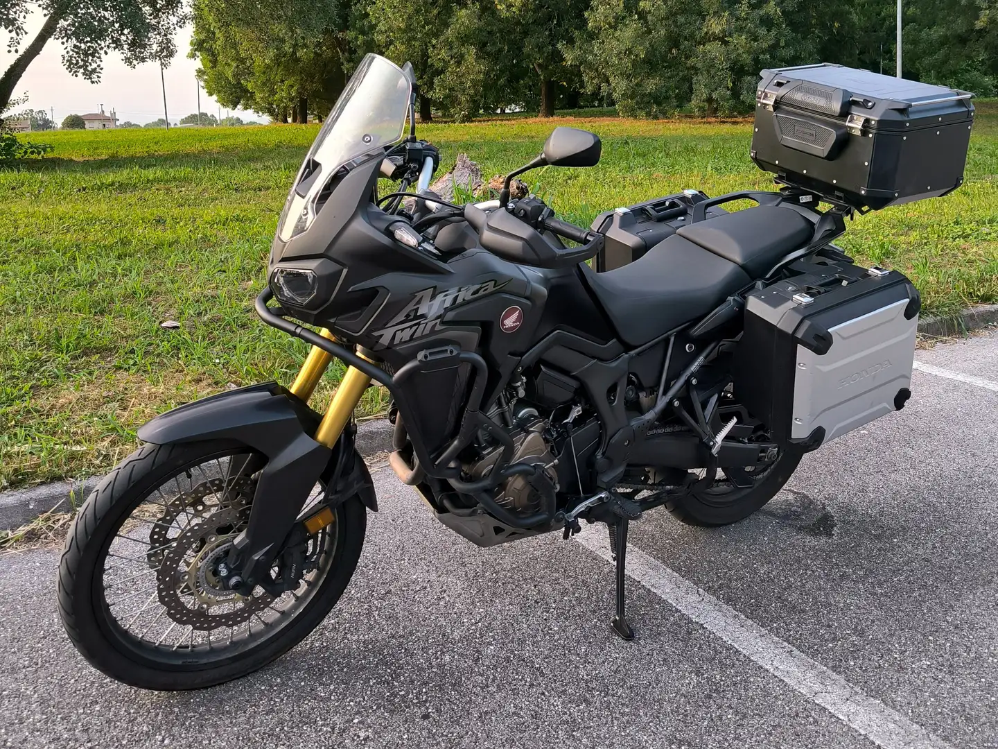 Honda CRF 1000 ABS monocolore Noir - 1