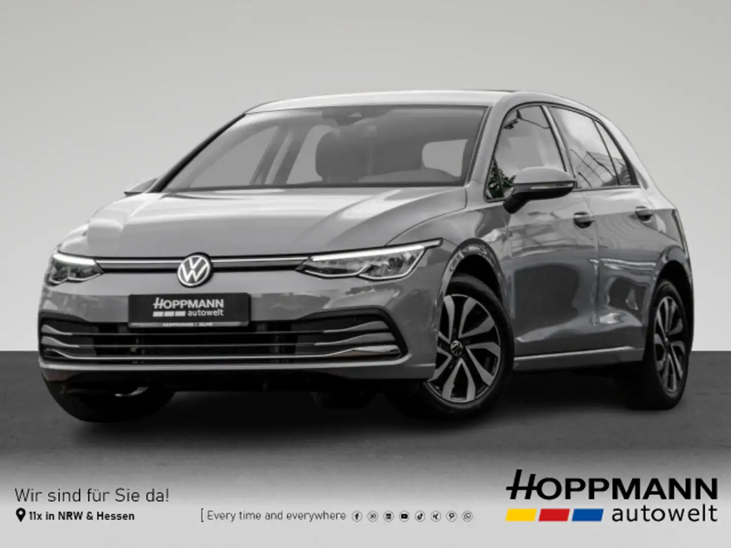 Volkswagen Golf VIII 2.0 TDI Active DSG ACC AHK LED NAVI RÜ Gris - 1