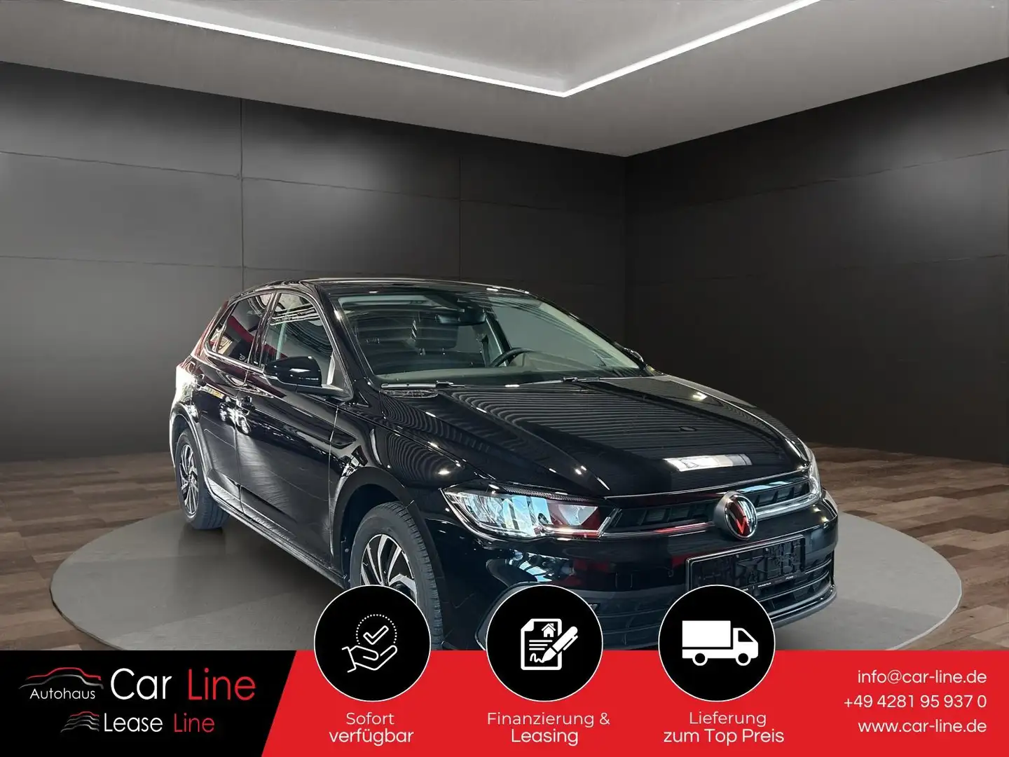 Volkswagen Polo 1.0 TSI LIFE*DSG*ACC*NAV*CarPlay*CAM*IQ.D.* Schwarz - 1