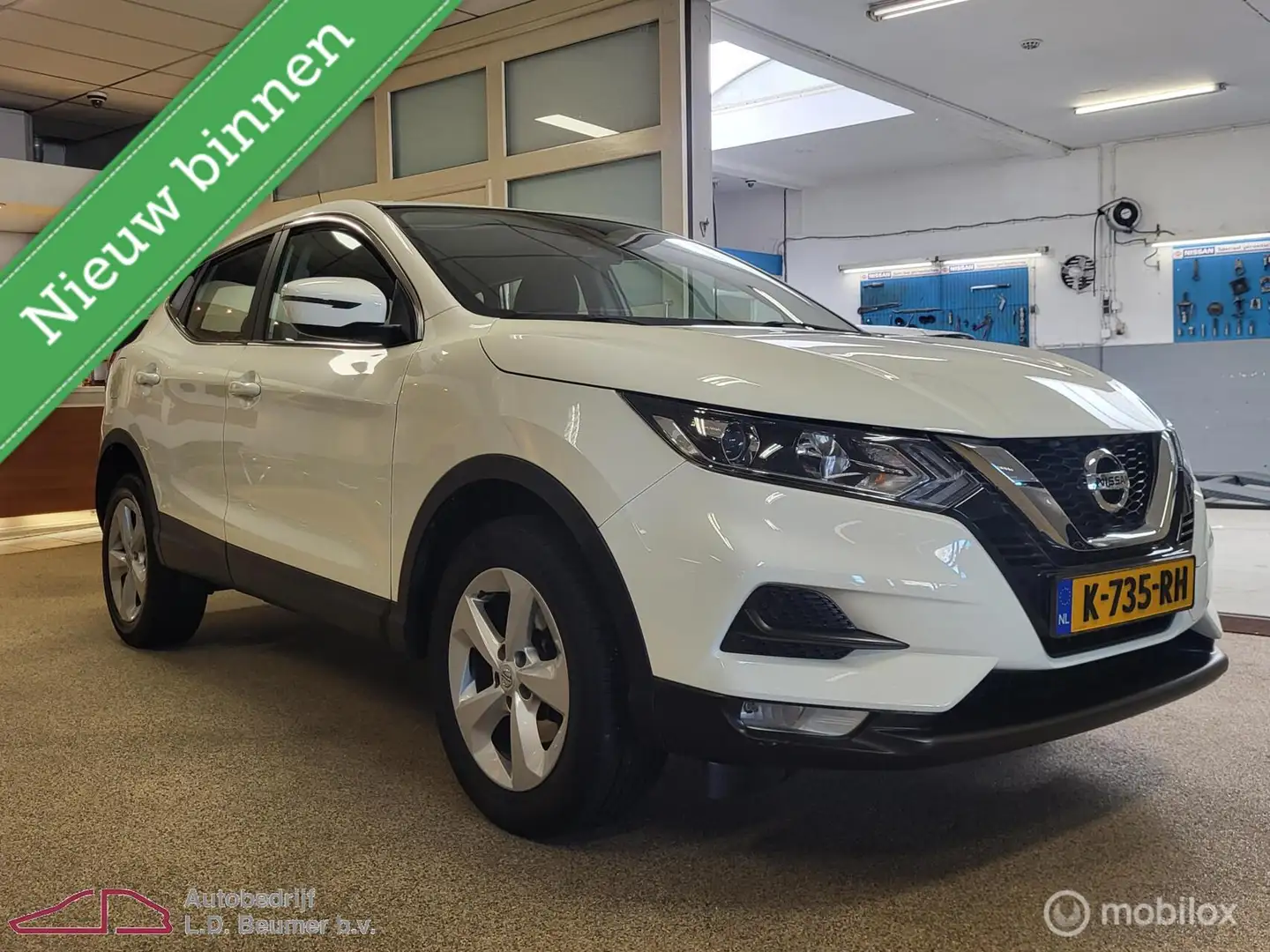 Nissan Qashqai 1.3 Dig-T Access Edition *NL, 1e EIG, CAMERA, ANDR Weiß - 2