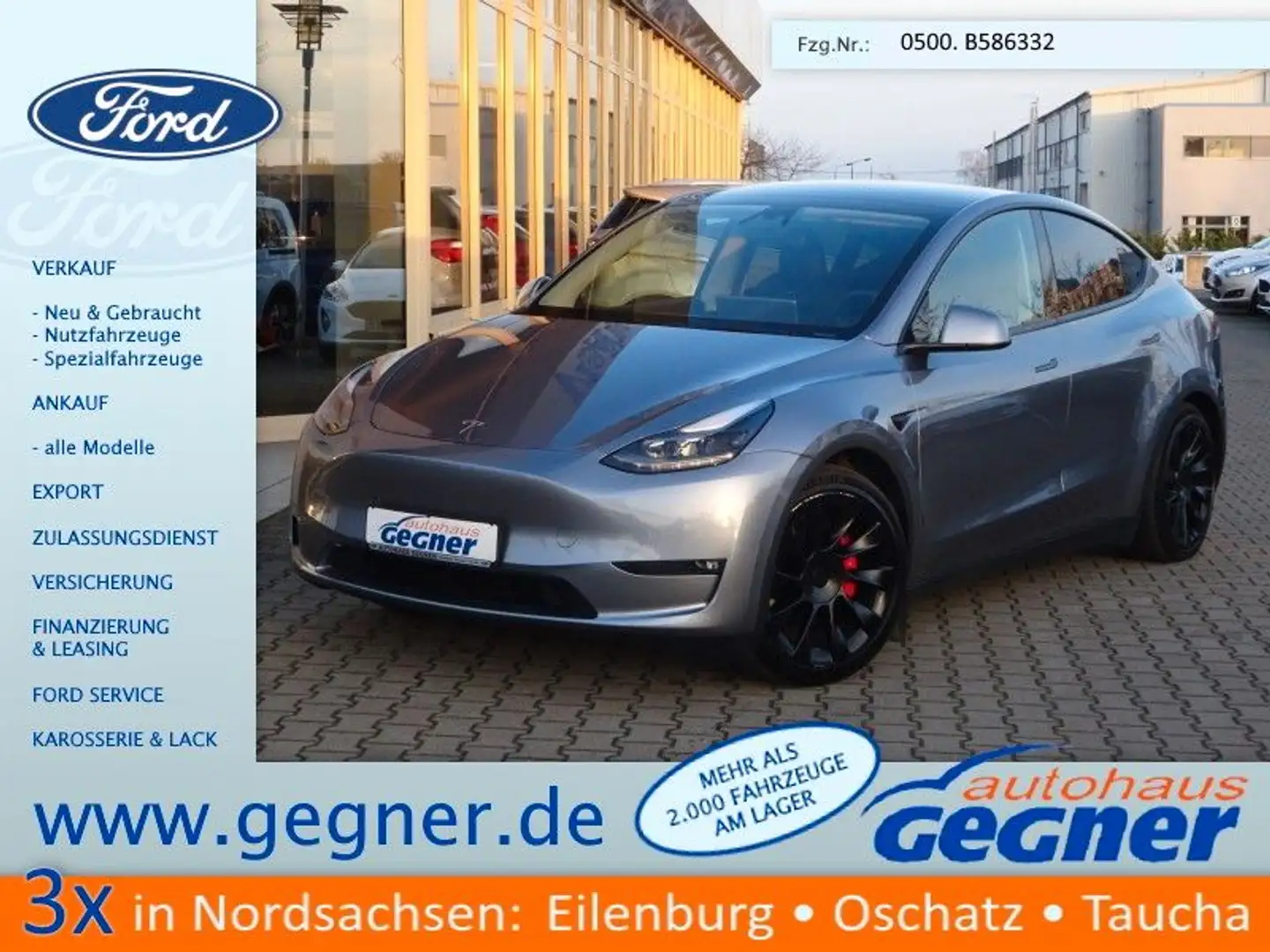 Tesla Model Y Long Range Dual AWD AHK Grau - 1