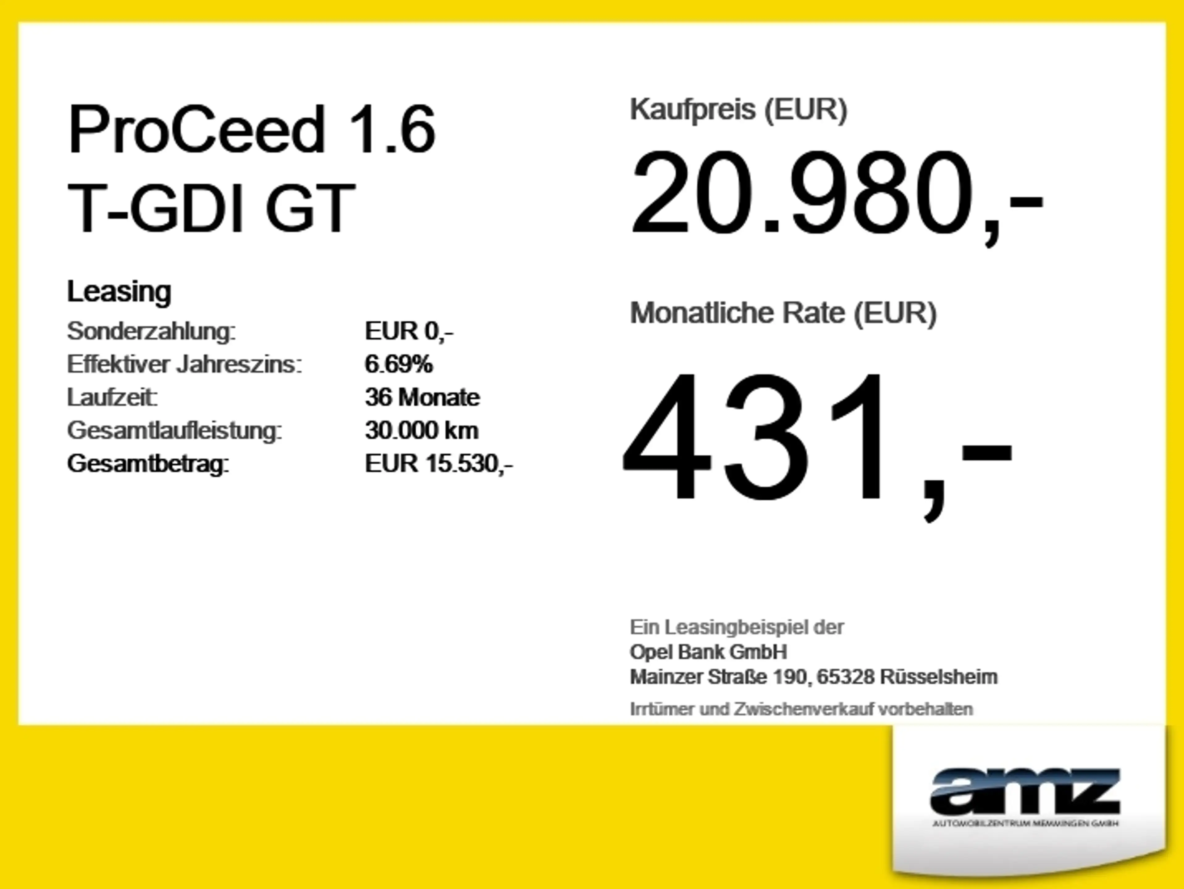 Kia ProCeed / pro_cee'd ProCeed 1.6 T-GDI GT *Sportpak.*elSitz*LM Felgen* — photo 6