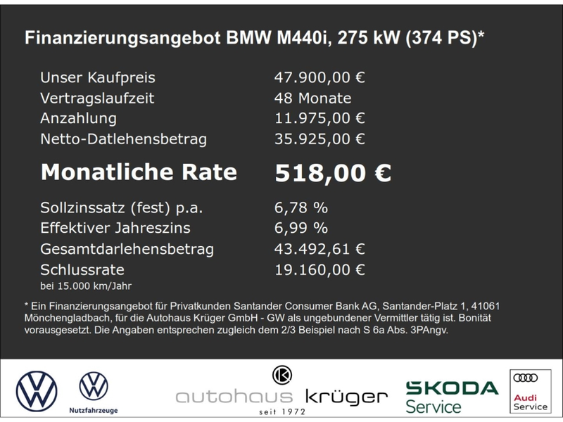 BMW 440 Cabrio xDrive Mild Hybrid (OPF) Laserlicht Sportpa — photo 2
