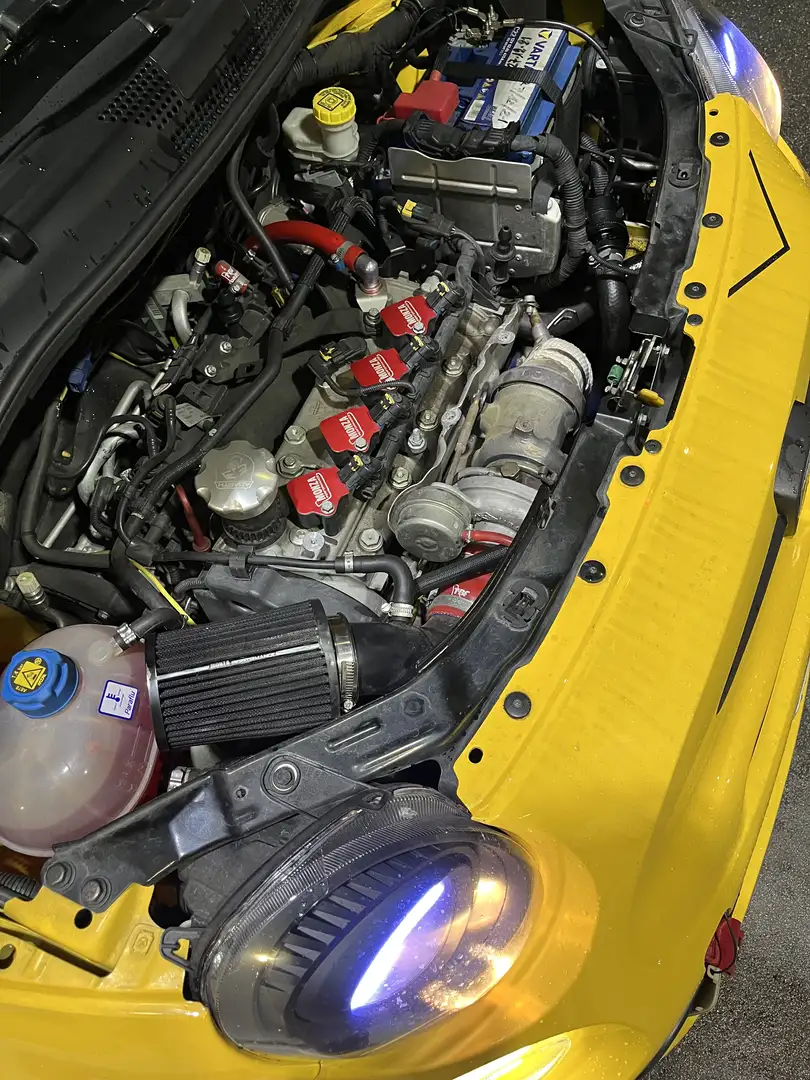 Abarth 595 Competizione interni in alcantara Giallo - 1