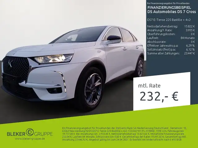 DS Automobiles DS 7 Crossback DS7 E-Tense 225 Bastille + 4x2