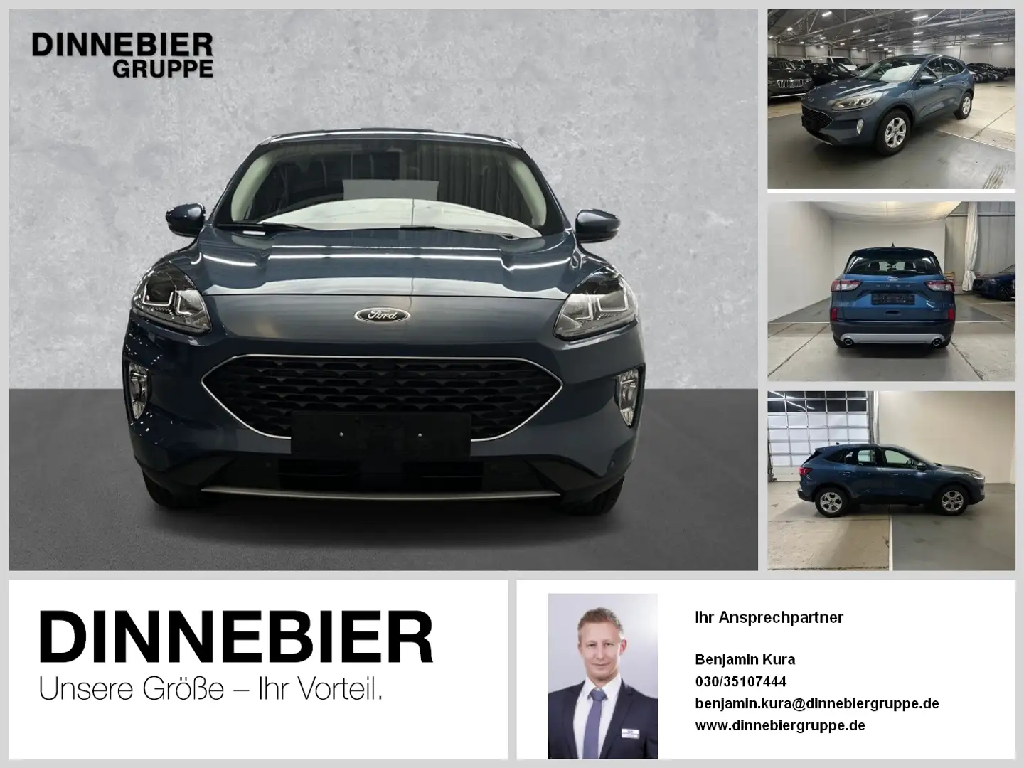 Ford Kuga Cool&Connect Navi+PDC+Klima+Winterpaket Bleu - 1