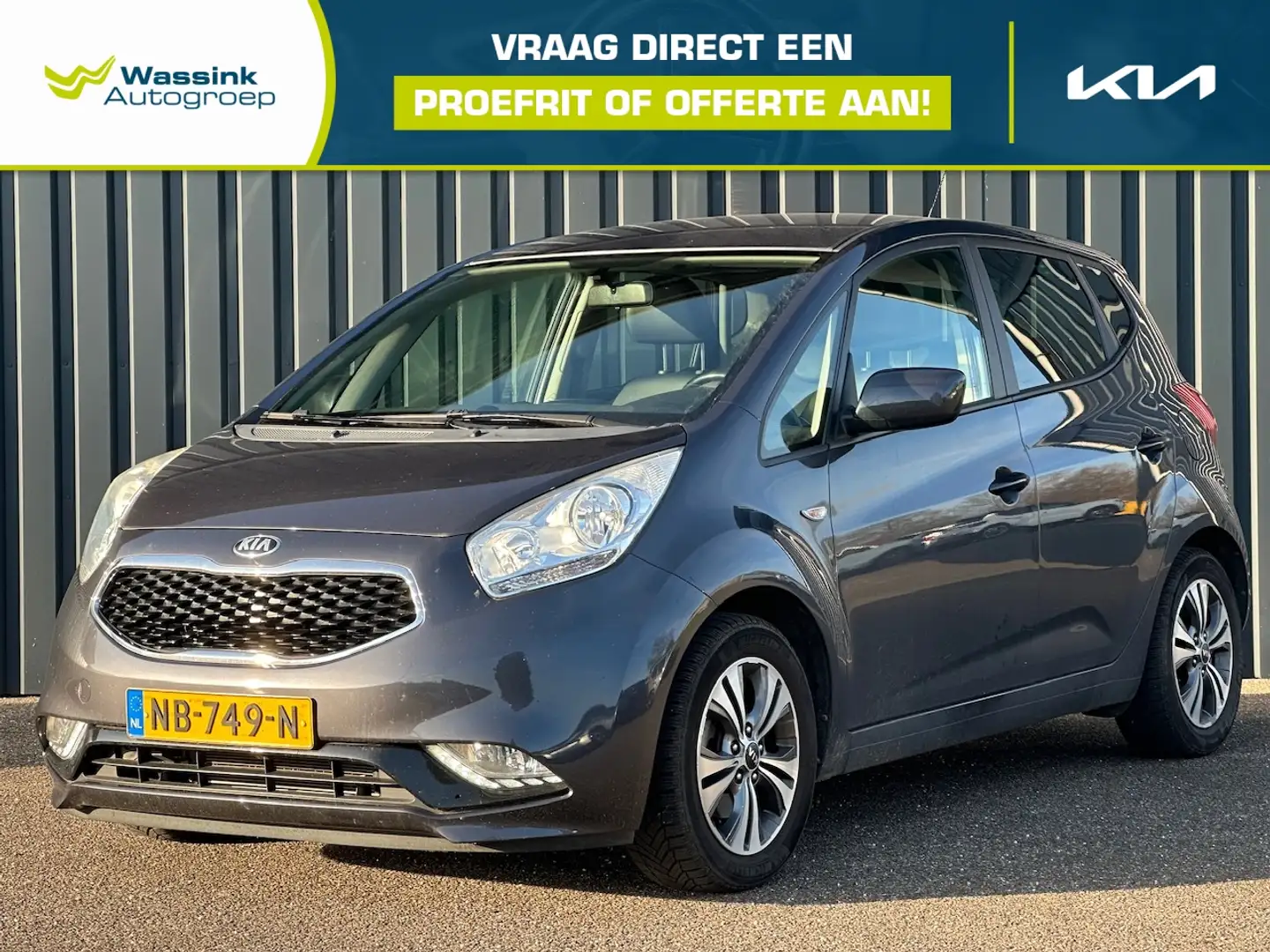 Kia Venga 1.4 CVVT 90pk DynamicPlusLine I NL Auto I 1E Eigen Gris - 1