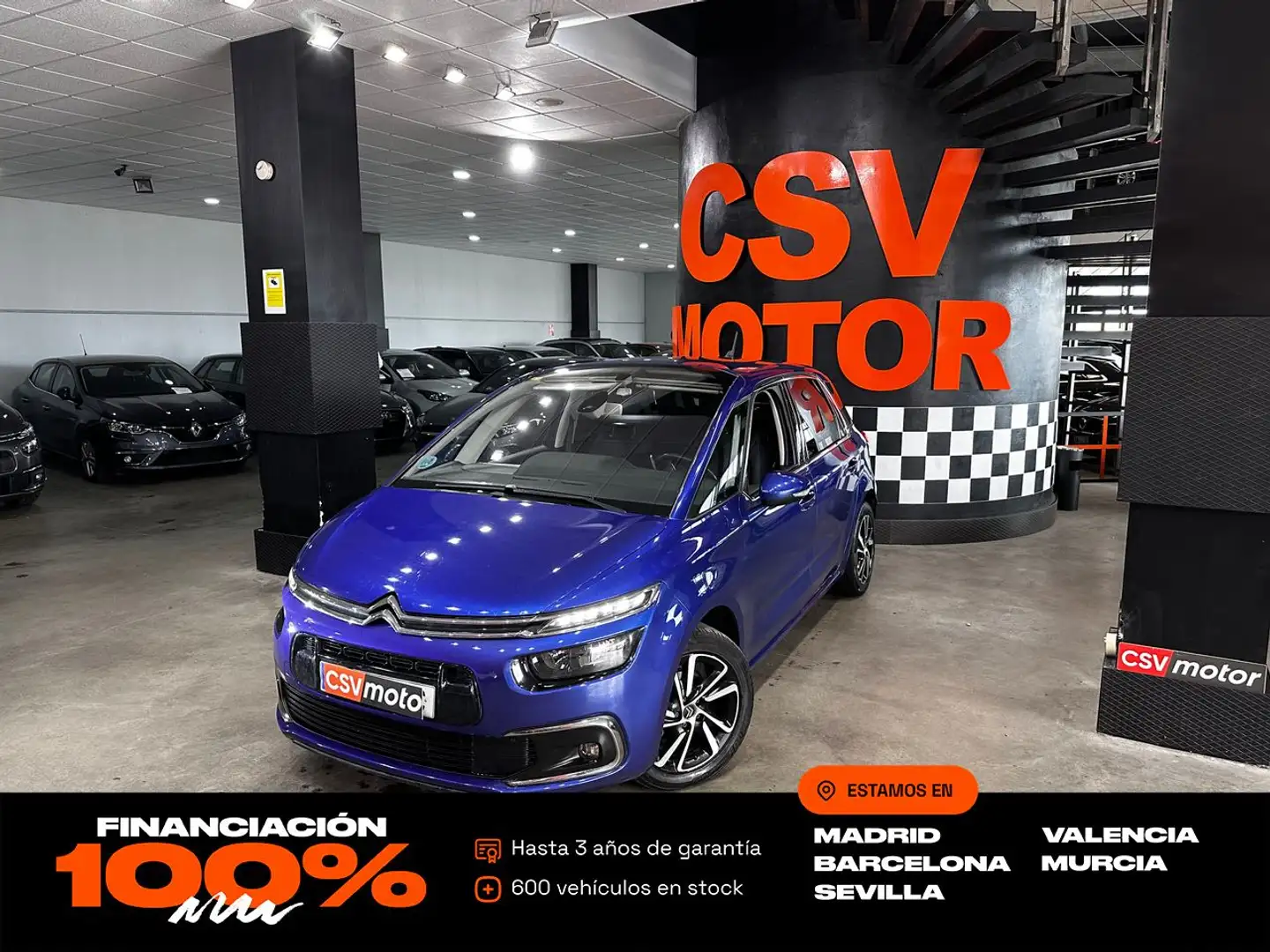 Citroen C4 Picasso 1.2 PureTech S&S EAT6 Feel 130 Blauw - 1