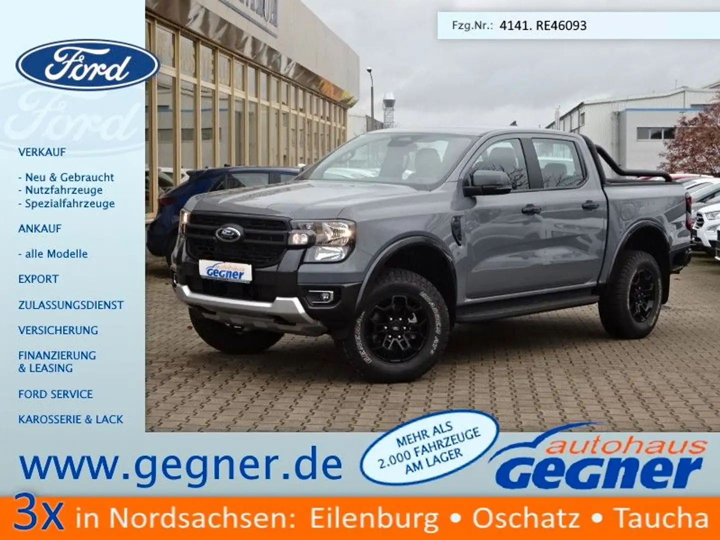 Ford Ranger 2.0L Tremor DoKa 4x4 Autom AHK Navi Kamer Grau - 1