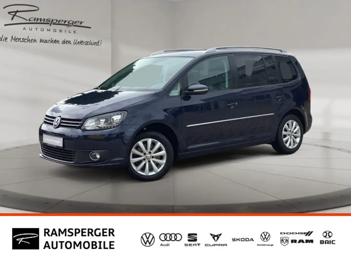 Volkswagen Touran 1.4 TSI DSG Highline GRA AHK Xenon Navi K Blau - 1