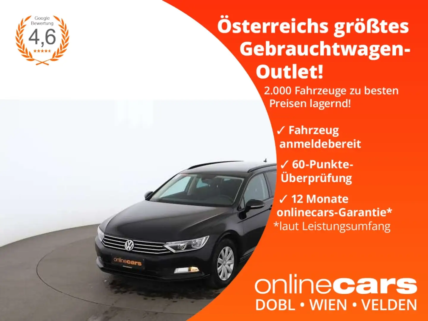 Volkswagen Passat Variant 1.6 TDI Trend Aut RADAR NAVI PDC Schwarz - 1