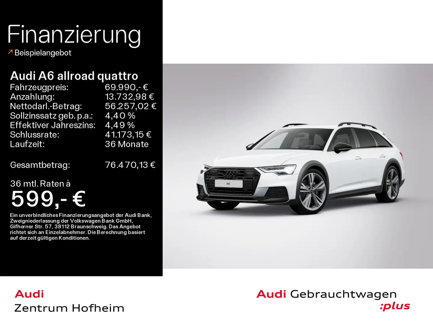 Audi A6 allroad 50 TDI tip*B&O*HUD*Standh*Mat Weiß - 1