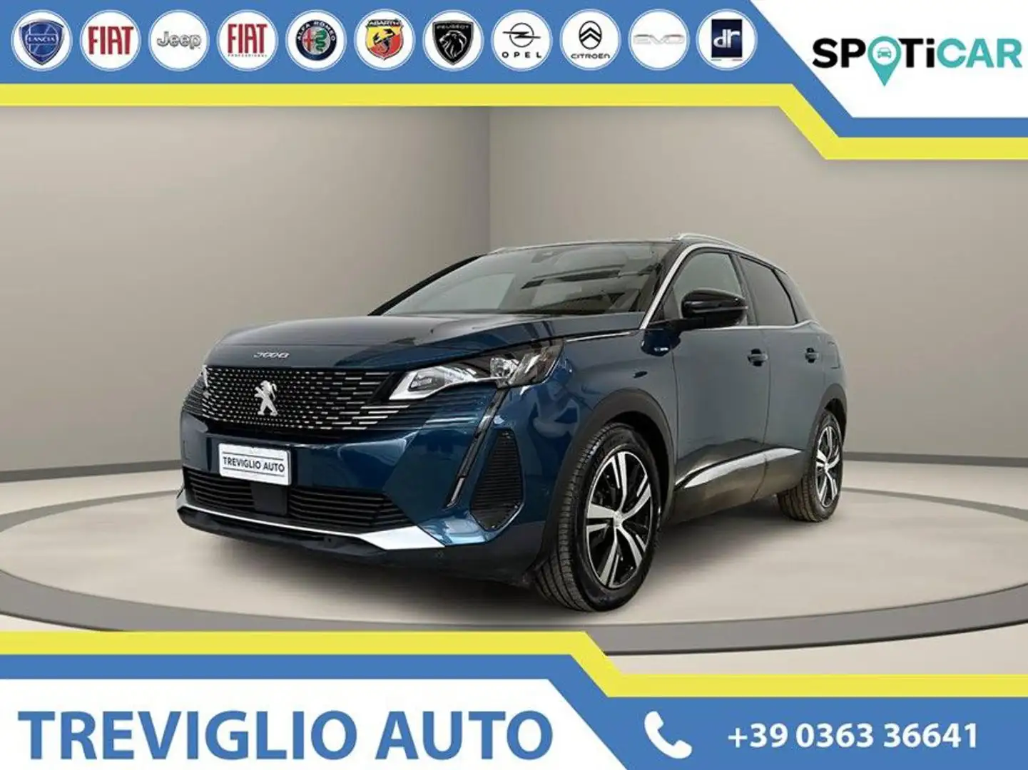 Peugeot 3008 Hybrid 225 e-EAT8 GT Bleu - 1