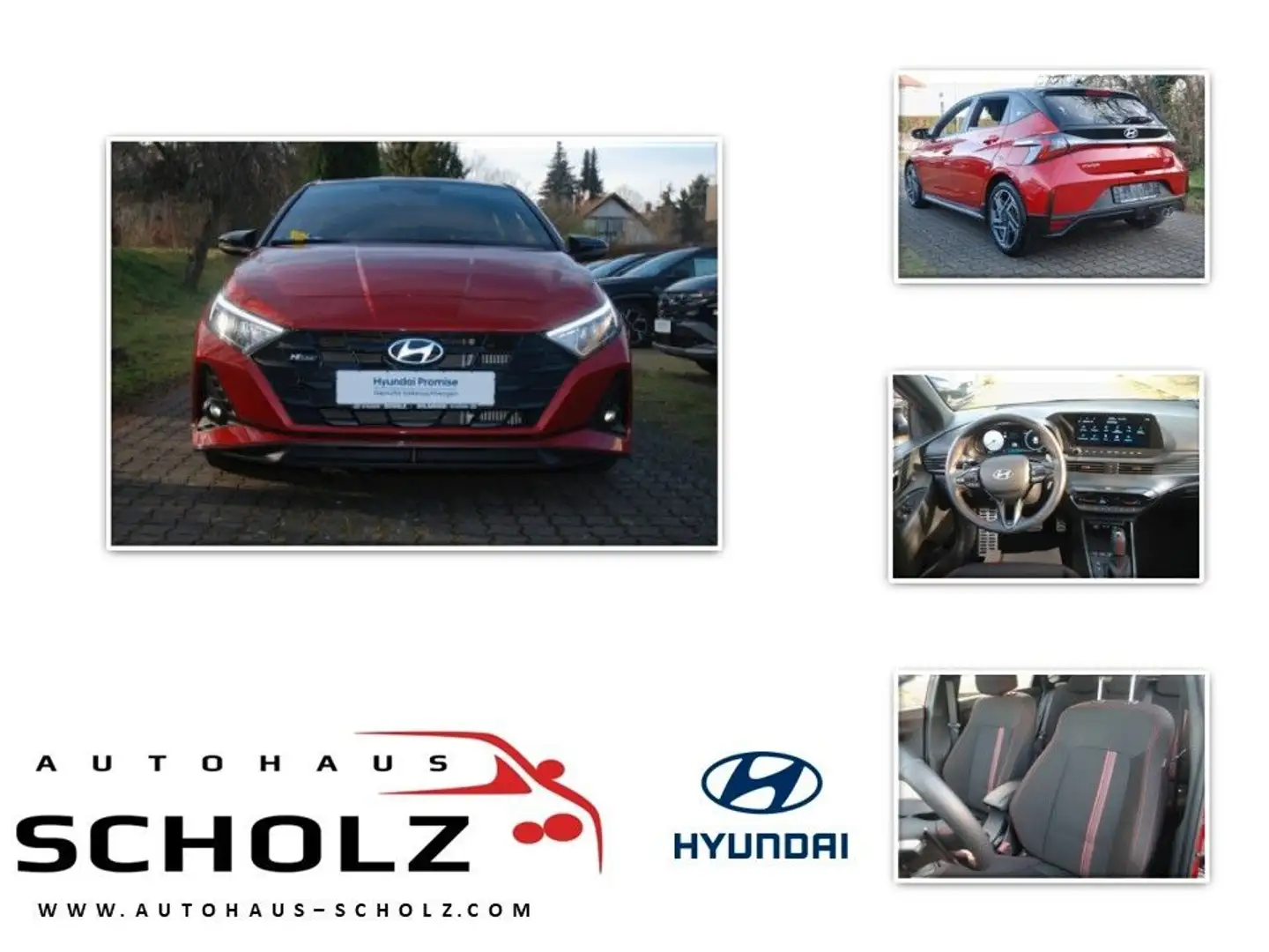 Hyundai i20 1.0 T-GDI DCT N Line Smartpaket Navi Rouge - 1