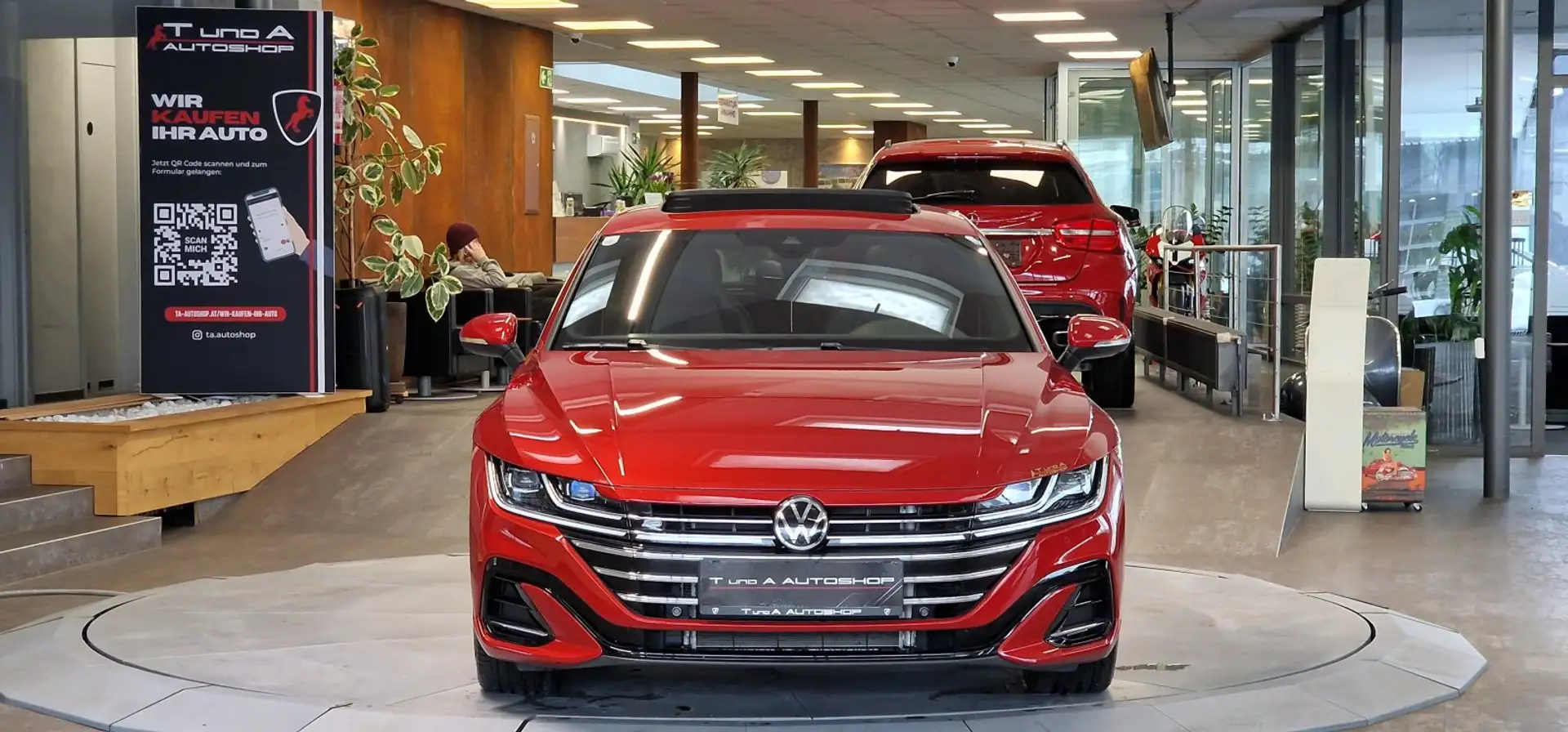 Volkswagen Arteon 2.0 TDI SB 1-Hand R-Line DSG *Pano*Head-up*360°*Si Rot - 2
