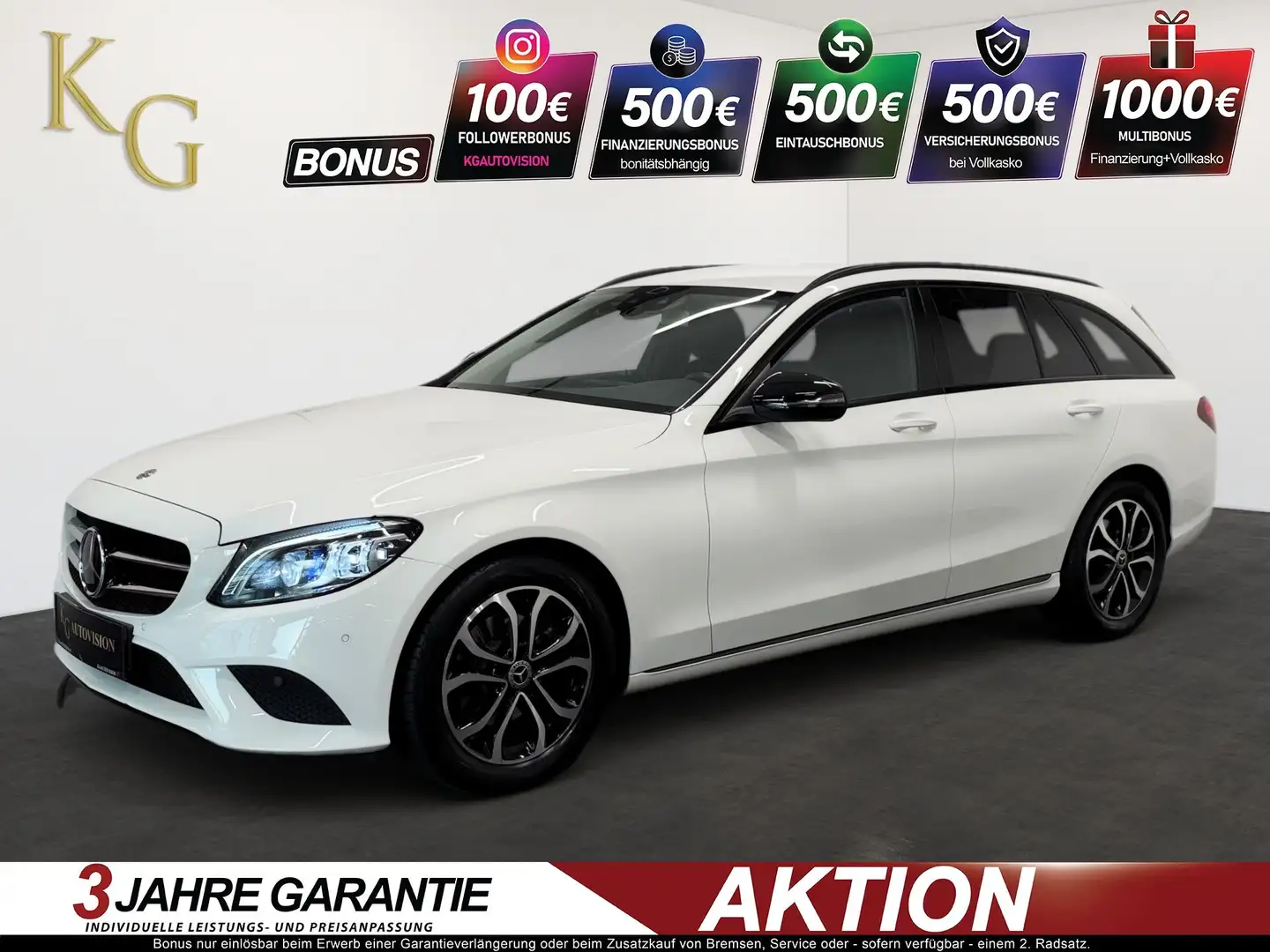 Mercedes-Benz C 220 d Avantgarde ab ca. 203€ monatlich Weiß - 1