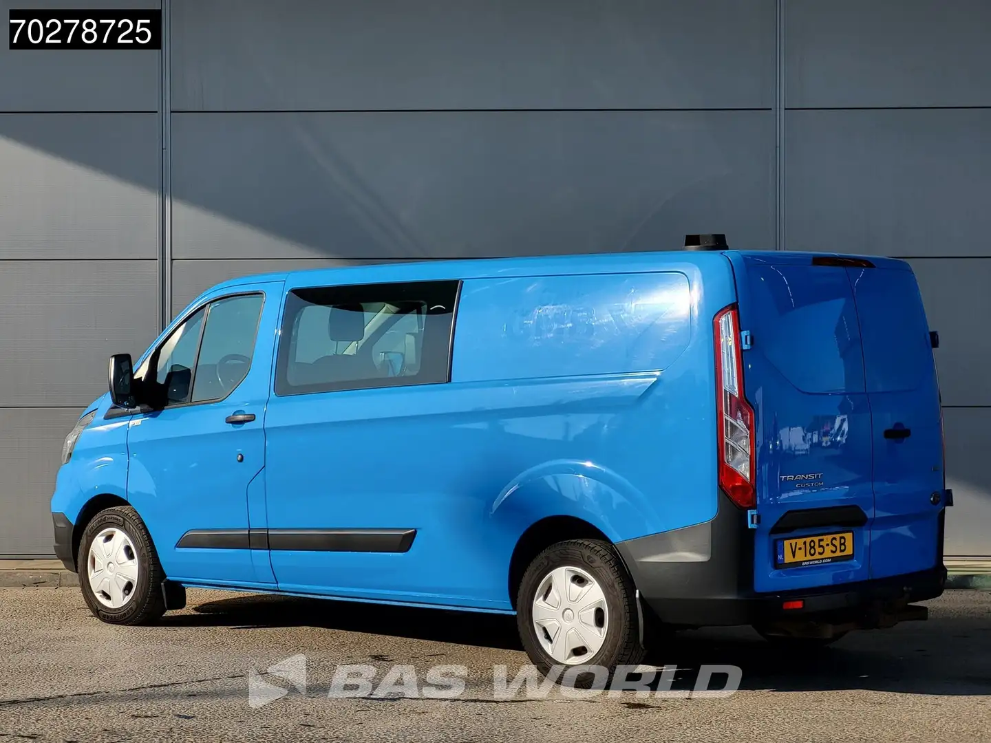 Ford Transit Custom 130PK Dubbel Cabine Automaat Euro6 Trekhaak Airco Blauw - 2