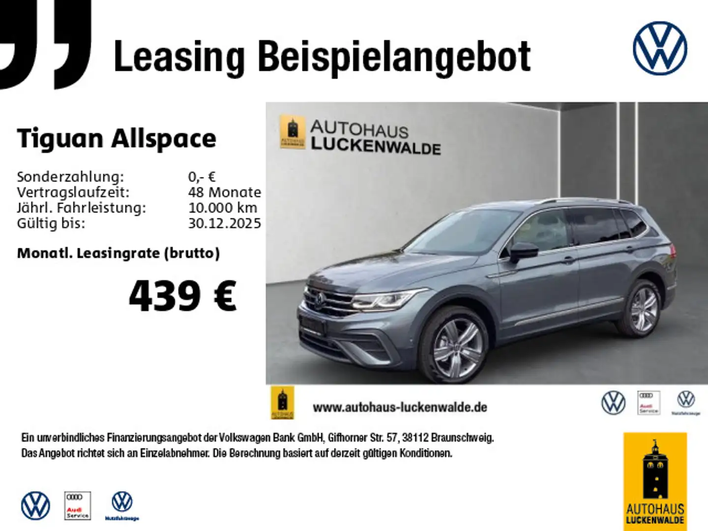 Volkswagen Tiguan Allspace 1.5 TSI Move DSG *7-Sitzer*ACC* Grau - 1