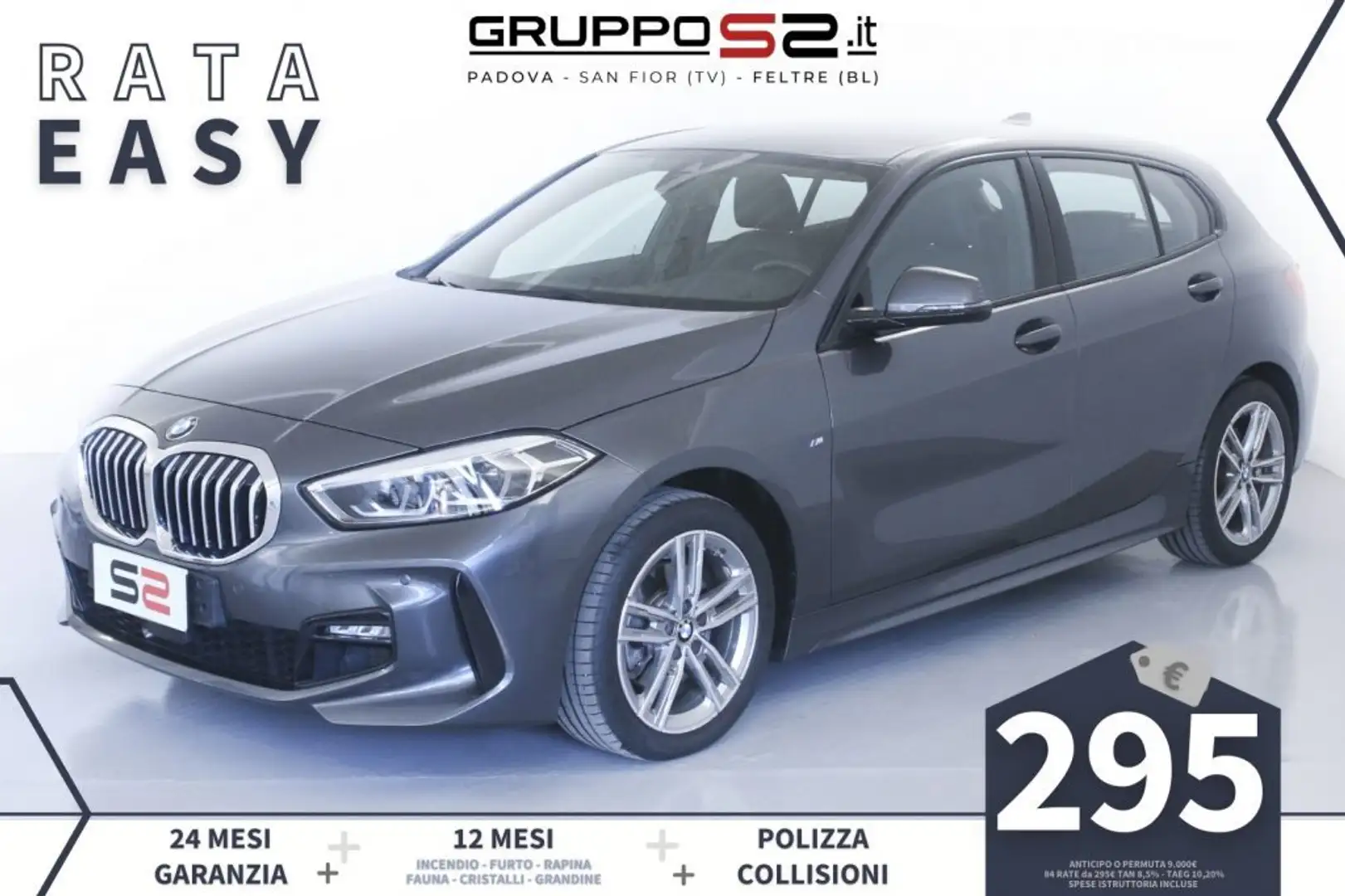 BMW 118 i 5p. Msport M Sport/SENSORI PARCH/WINTER PACK Grigio - 1