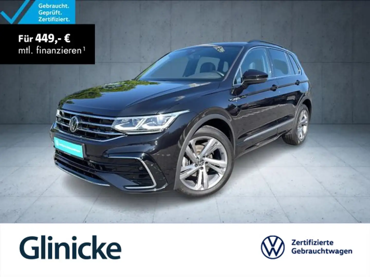 Volkswagen Tiguan R-Line 2.0 TDI AHK/Matrix/Pano/Kam/Nav/IQ Schwarz - 1