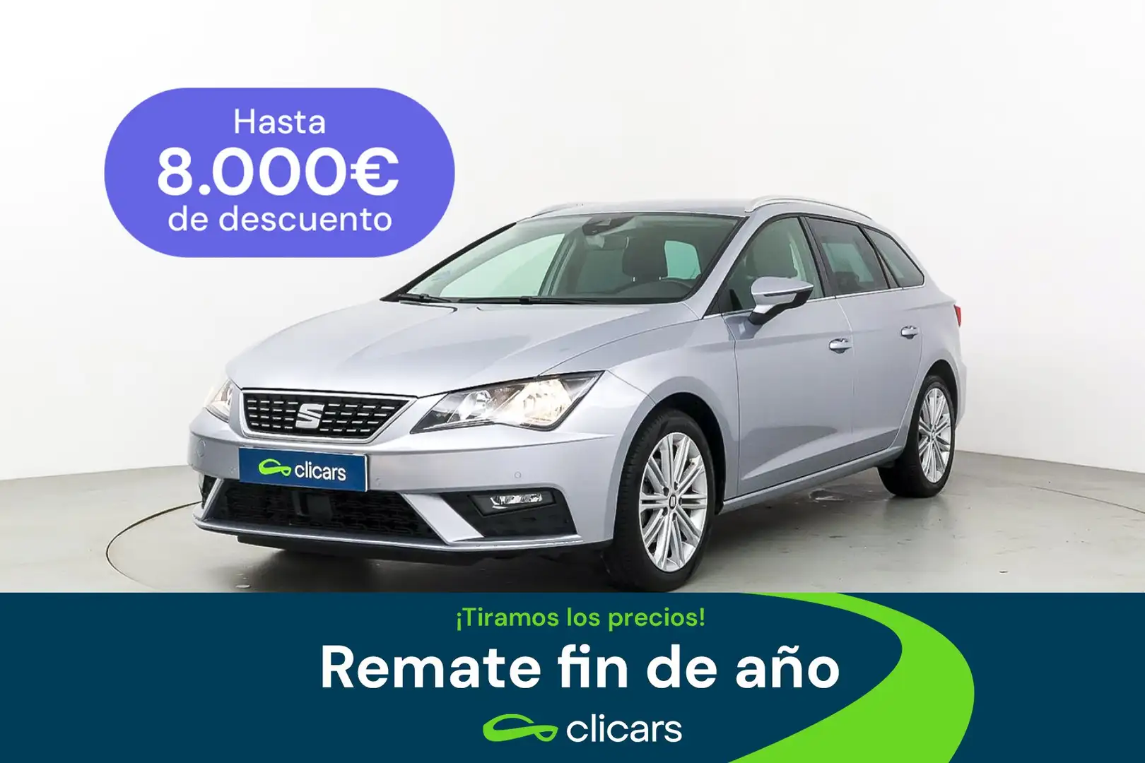SEAT Leon ST 1.5 TGI GNC S&S Xcellence DSG7 130 Plateado - 1