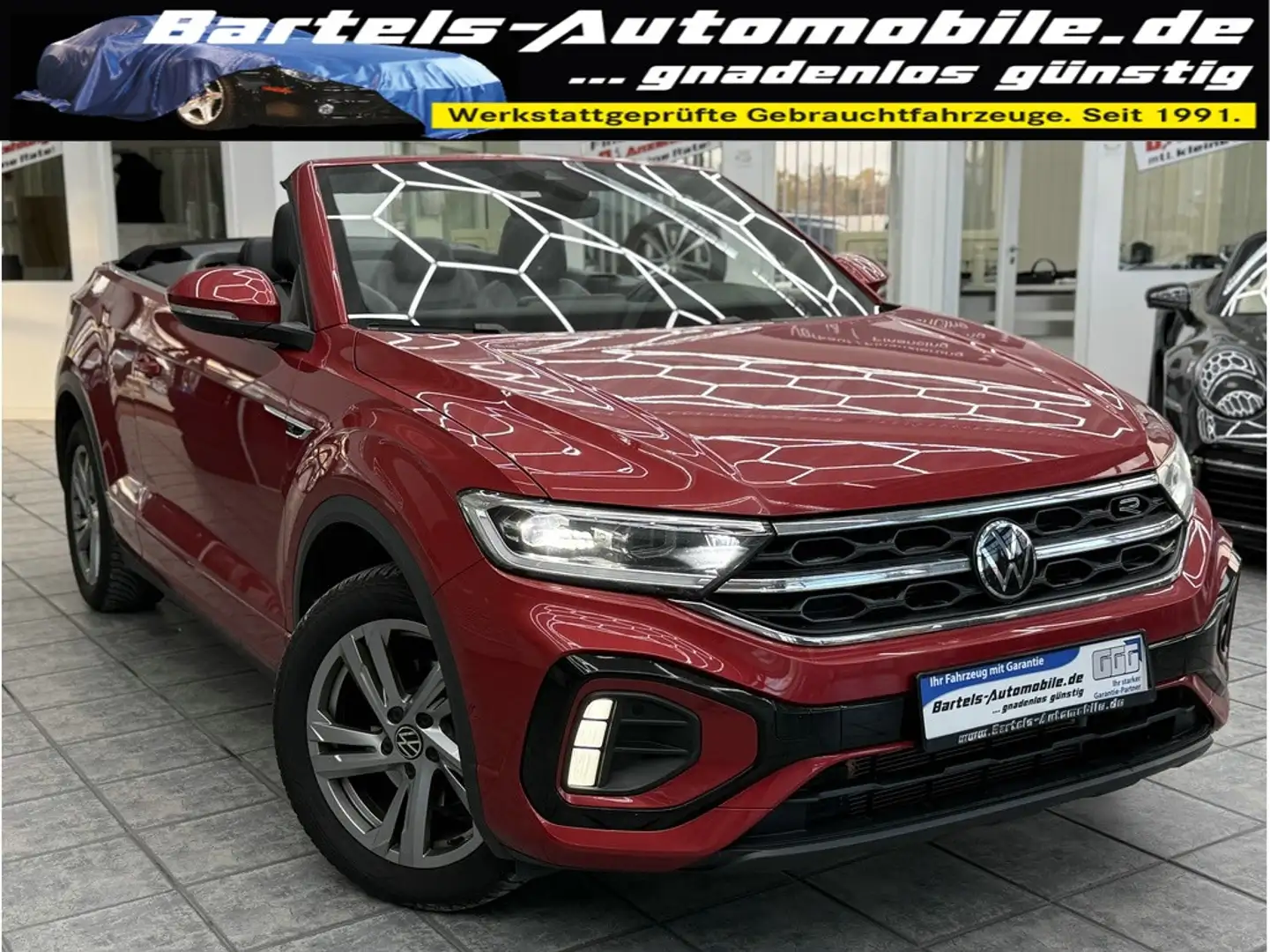 Volkswagen T-Roc Cabrio 1.5 TSI R-Line, DSG, LED, Leder Rot - 1